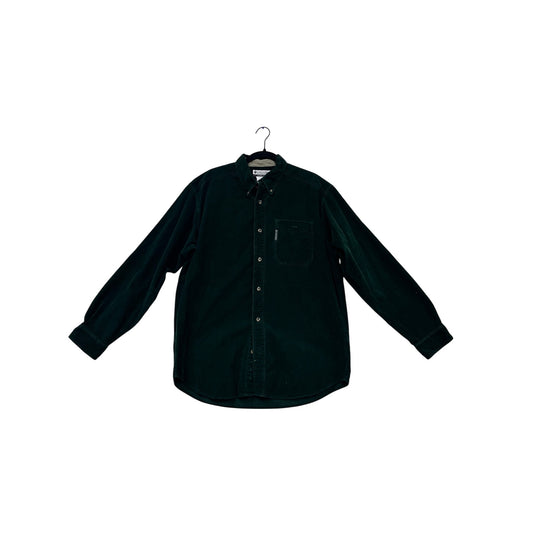 Columbia Dark Green Corduroy Shirt M #853A