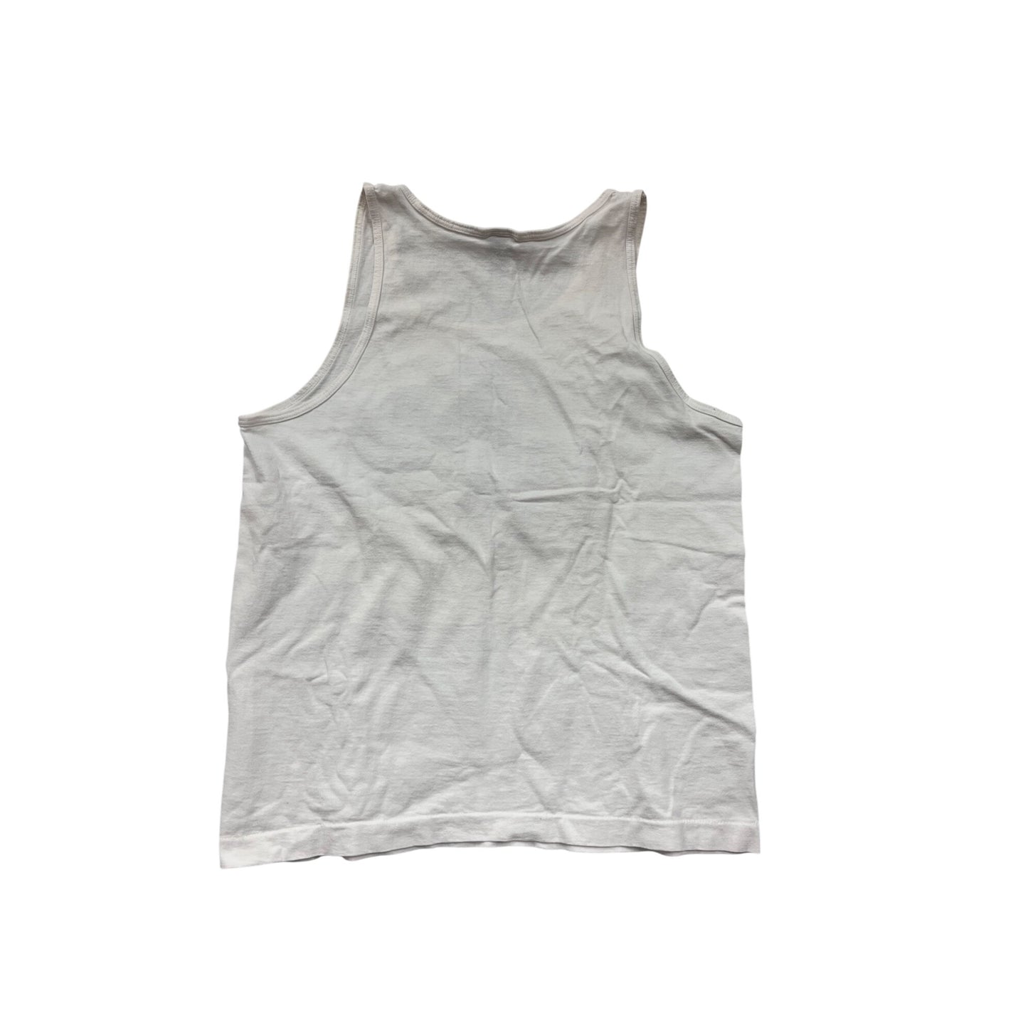 Vintage 1996 WE Fest Tank Top L Heavy Cotton White Sleeveless Concert Tee #8875