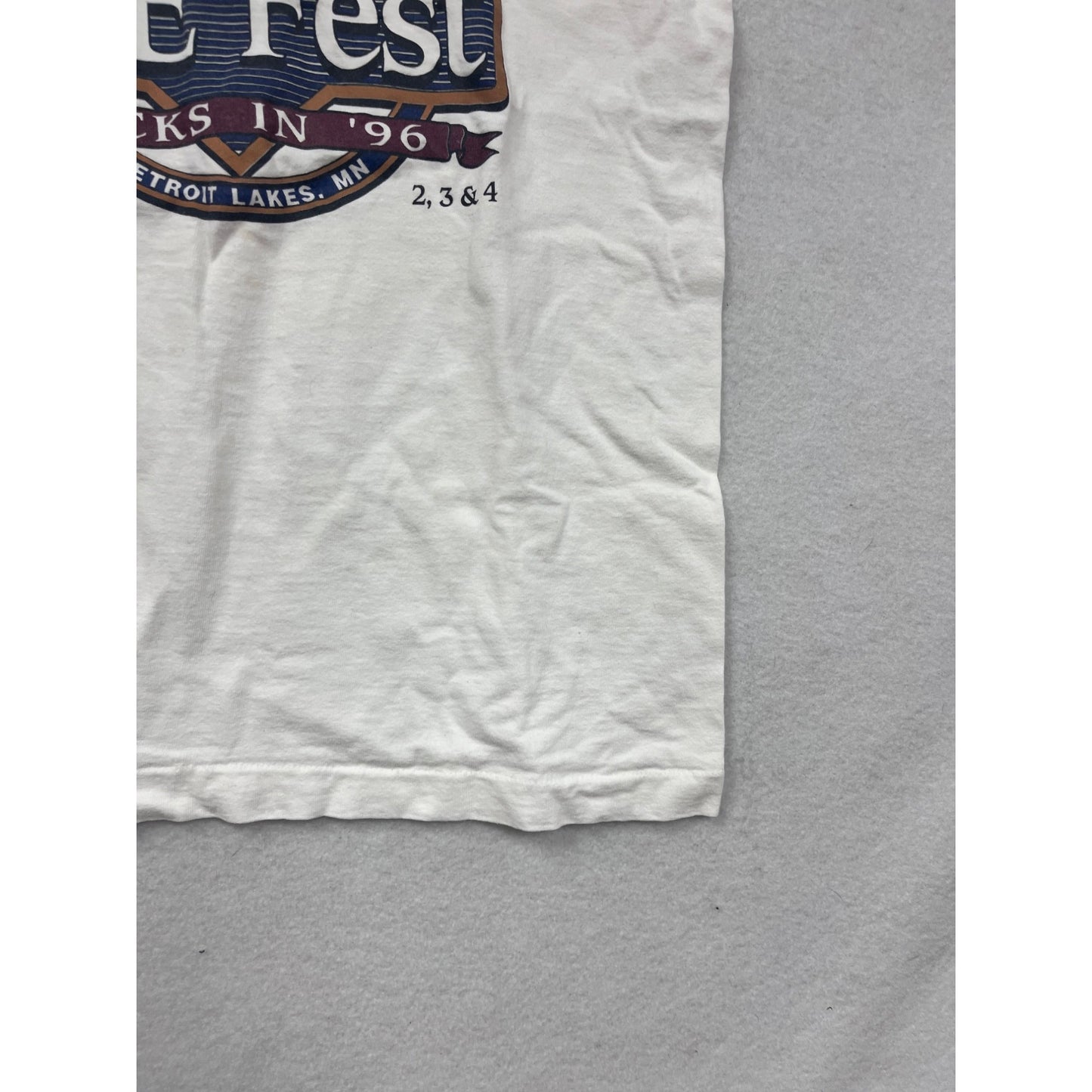 Vintage 1996 WE Fest Tank Top L Heavy Cotton White Sleeveless Concert Tee #8875