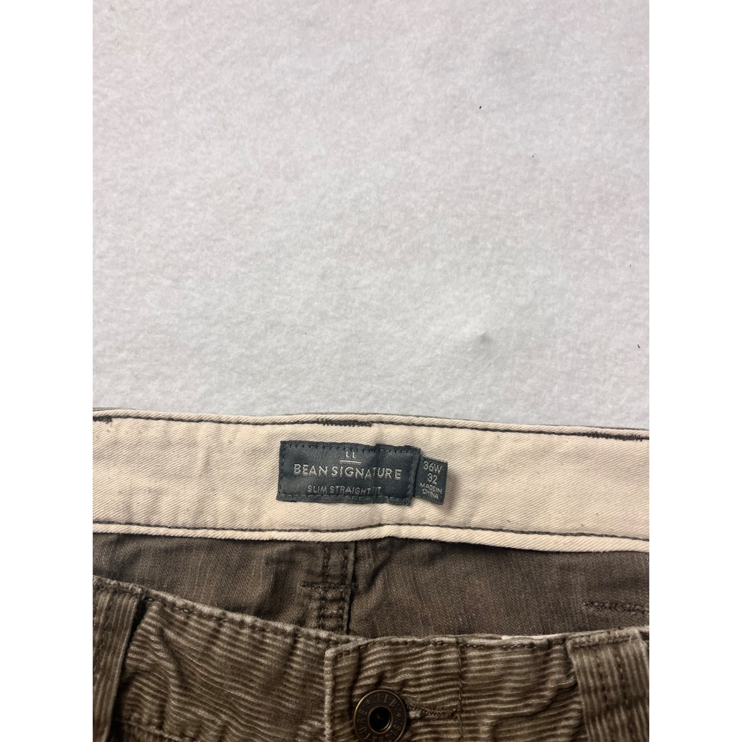 Men’s LLBean Signature Brown Corduroy Pants #6013