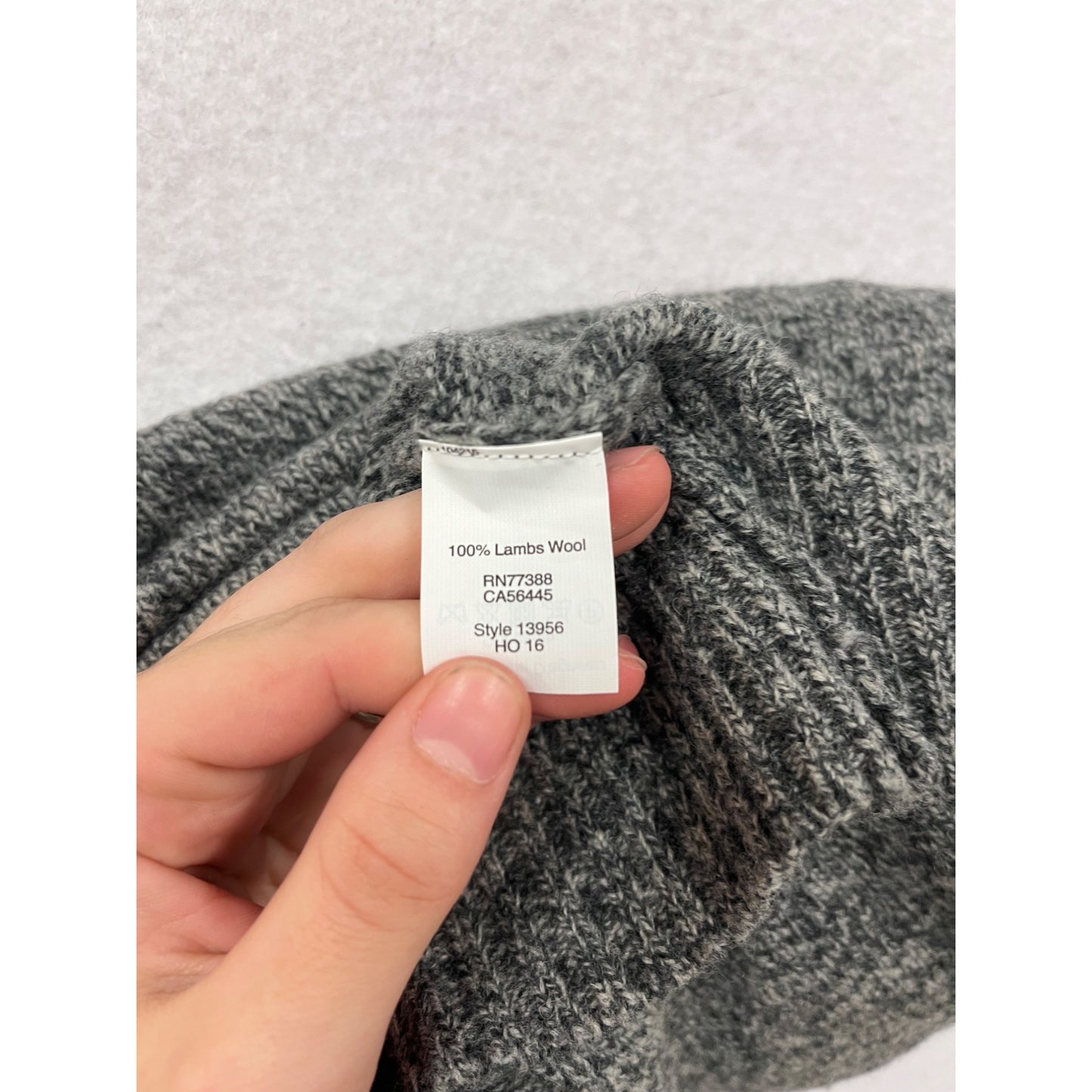 J.Crew Half-Zip Sweater L 100% Lambs Wool Gray #8324