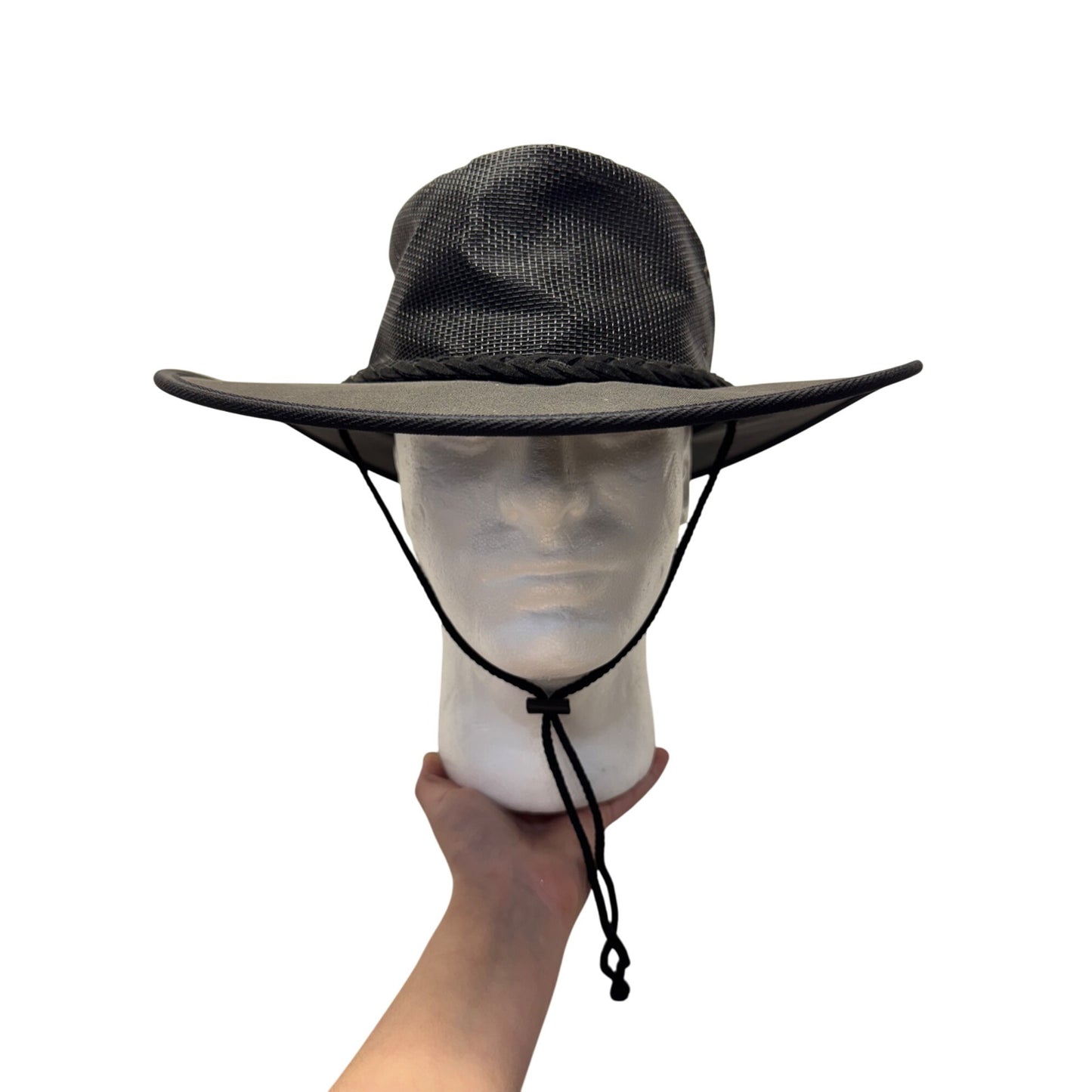 Barmah Canvas Drover Hat X-Large Australian Design Black 9485