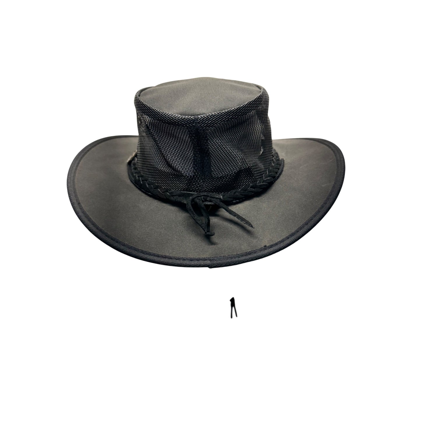 Barmah Canvas Drover Hat X-Large Australian Design Black 9485