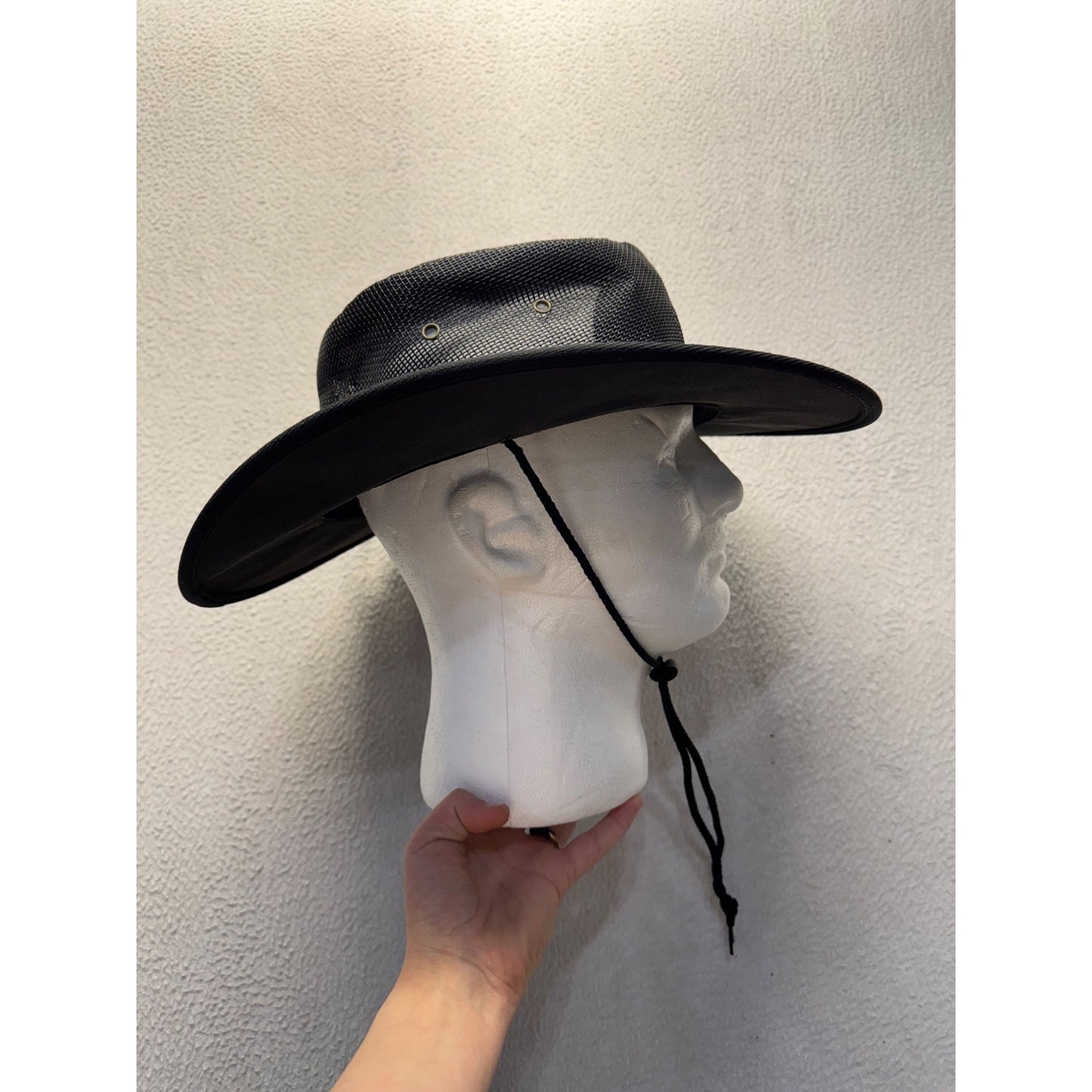 Barmah Canvas Drover Hat X-Large Australian Design Black 9485