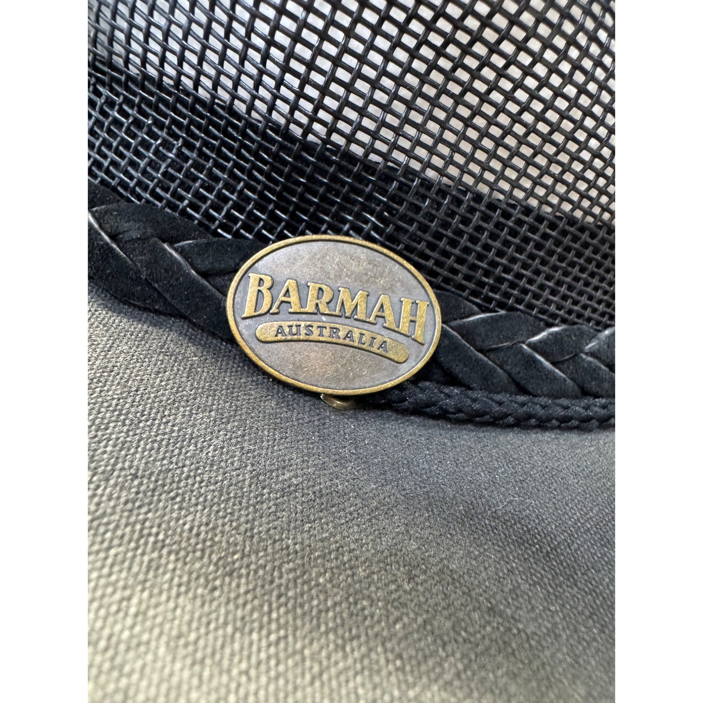 Barmah Canvas Drover Hat X-Large Australian Design Black 9485