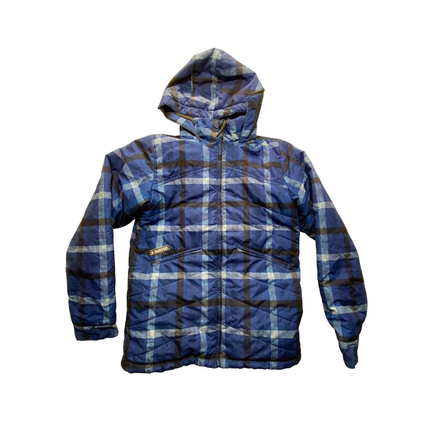 Burton Youth XL "The White Collection" Plaid Ski Jacket #7053