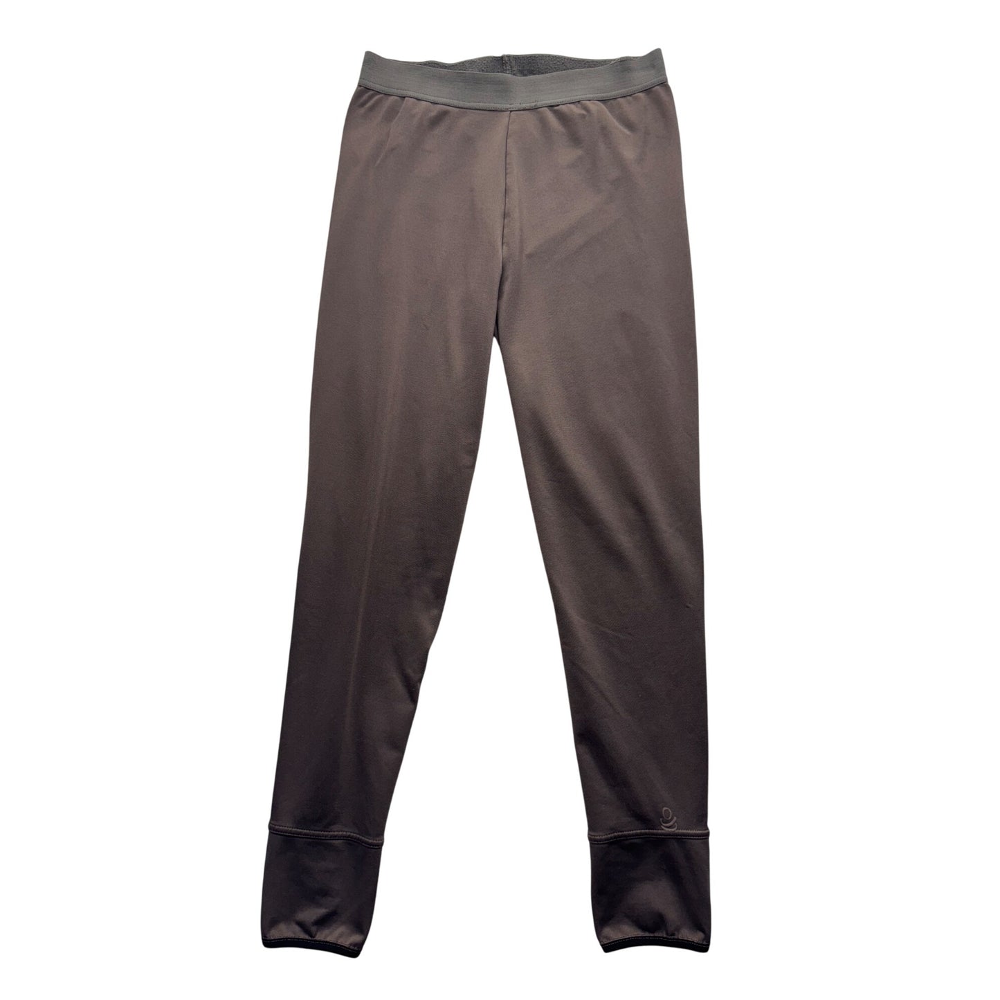 Cuddl Duds Smooth Plush Brown Leggings Size Small 32" Length #9924