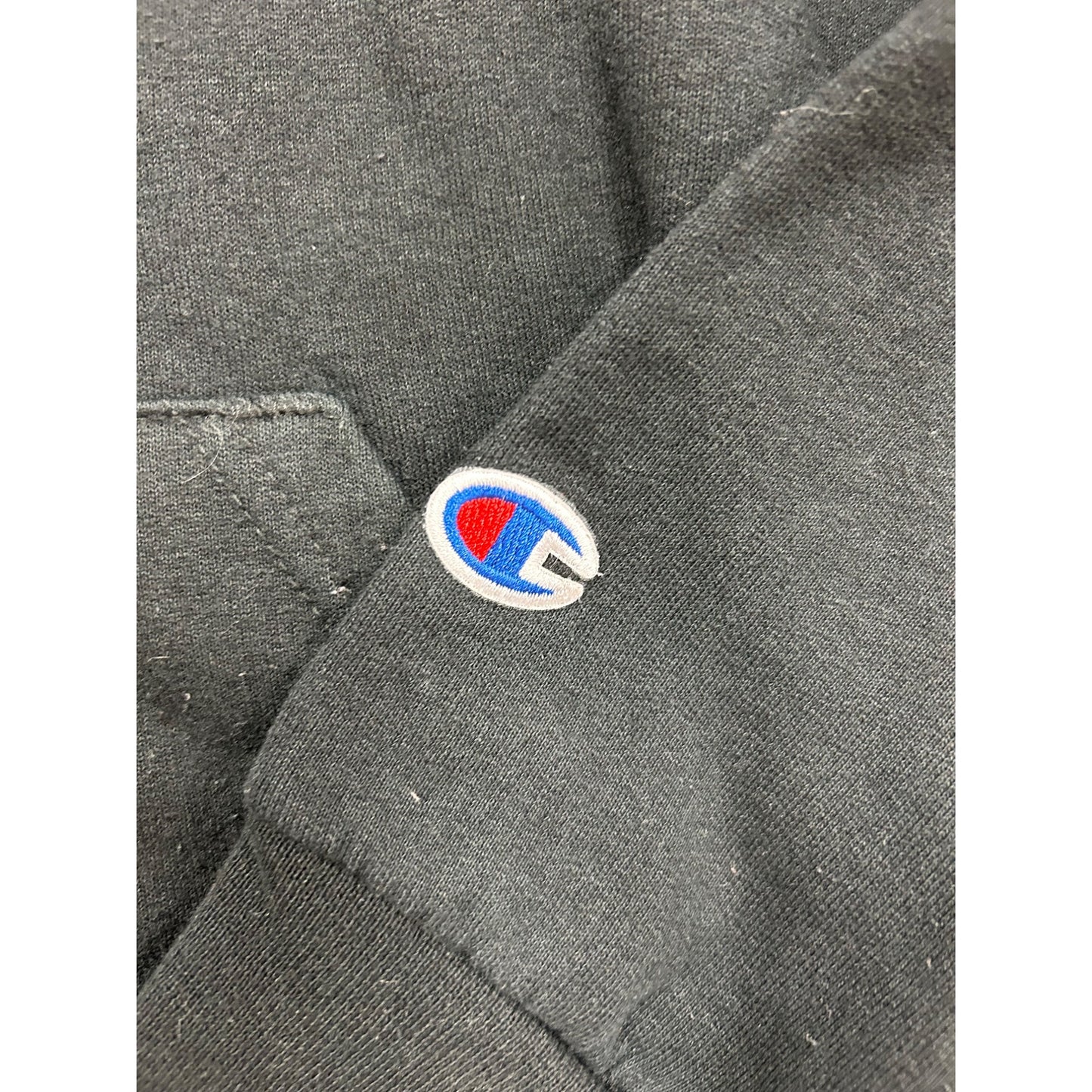 Champion Wabash College Black Hoodie Sweatshirt M #261A