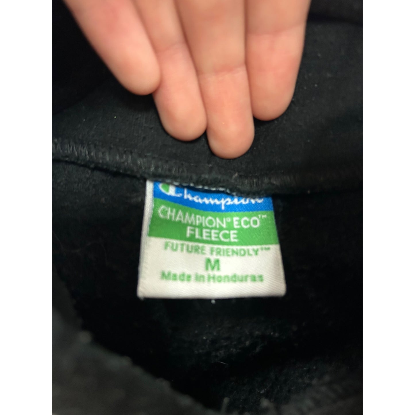 Champion Wabash College Black Hoodie Sweatshirt M #261A