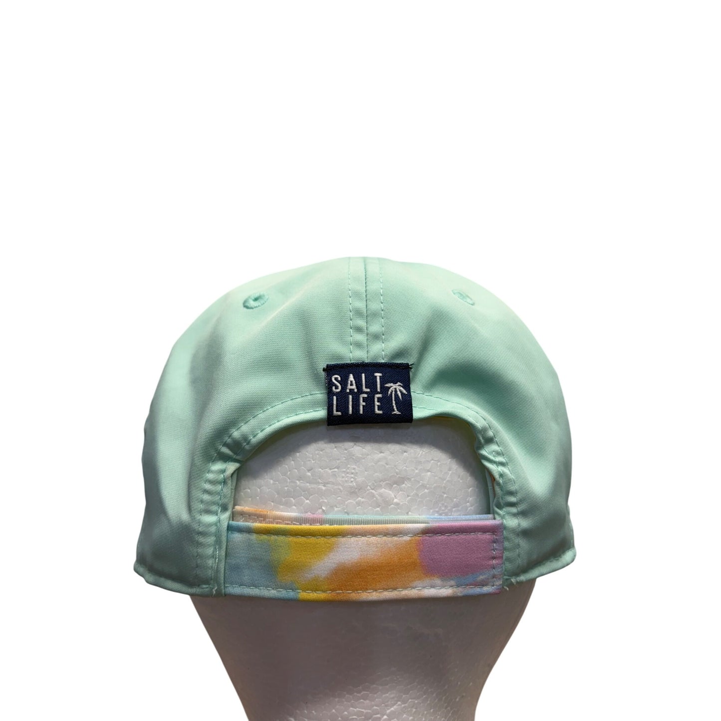 Salt Life Mint Green Baseball Cap With White Embroidery Adjustable Strap 360B