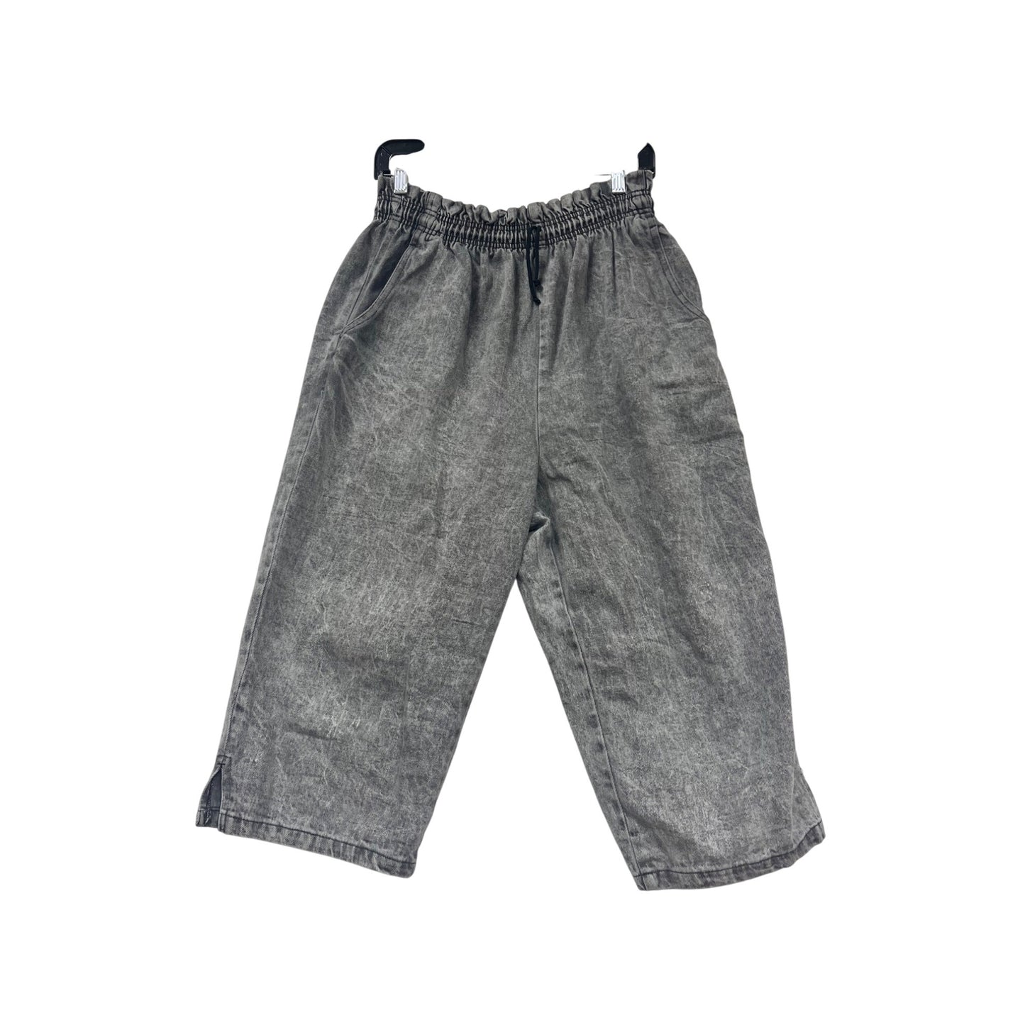 Vintage PatchN Place Gray Elastic Waist Pants #201A