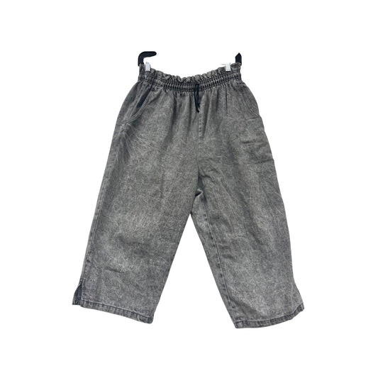 Vintage PatchN Place Gray Elastic Waist Pants #201A