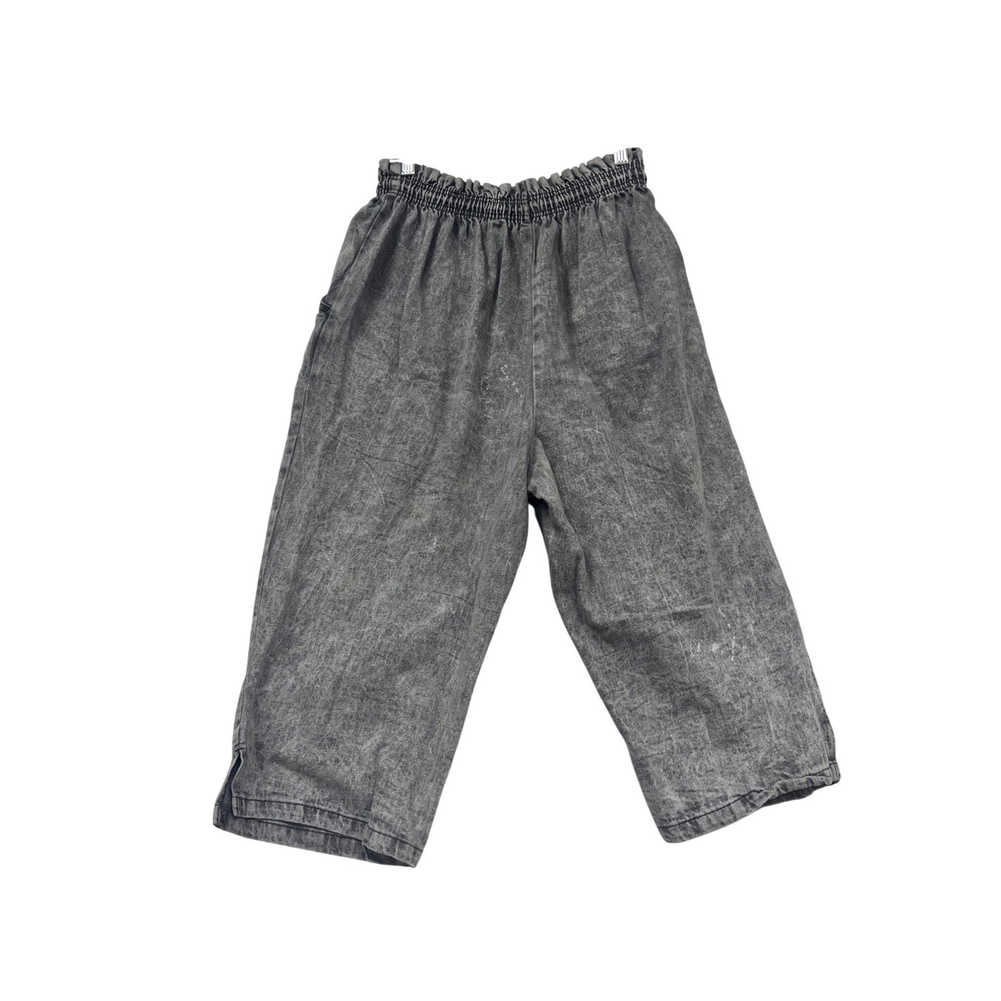 Vintage PatchN Place Gray Elastic Waist Pants #201A