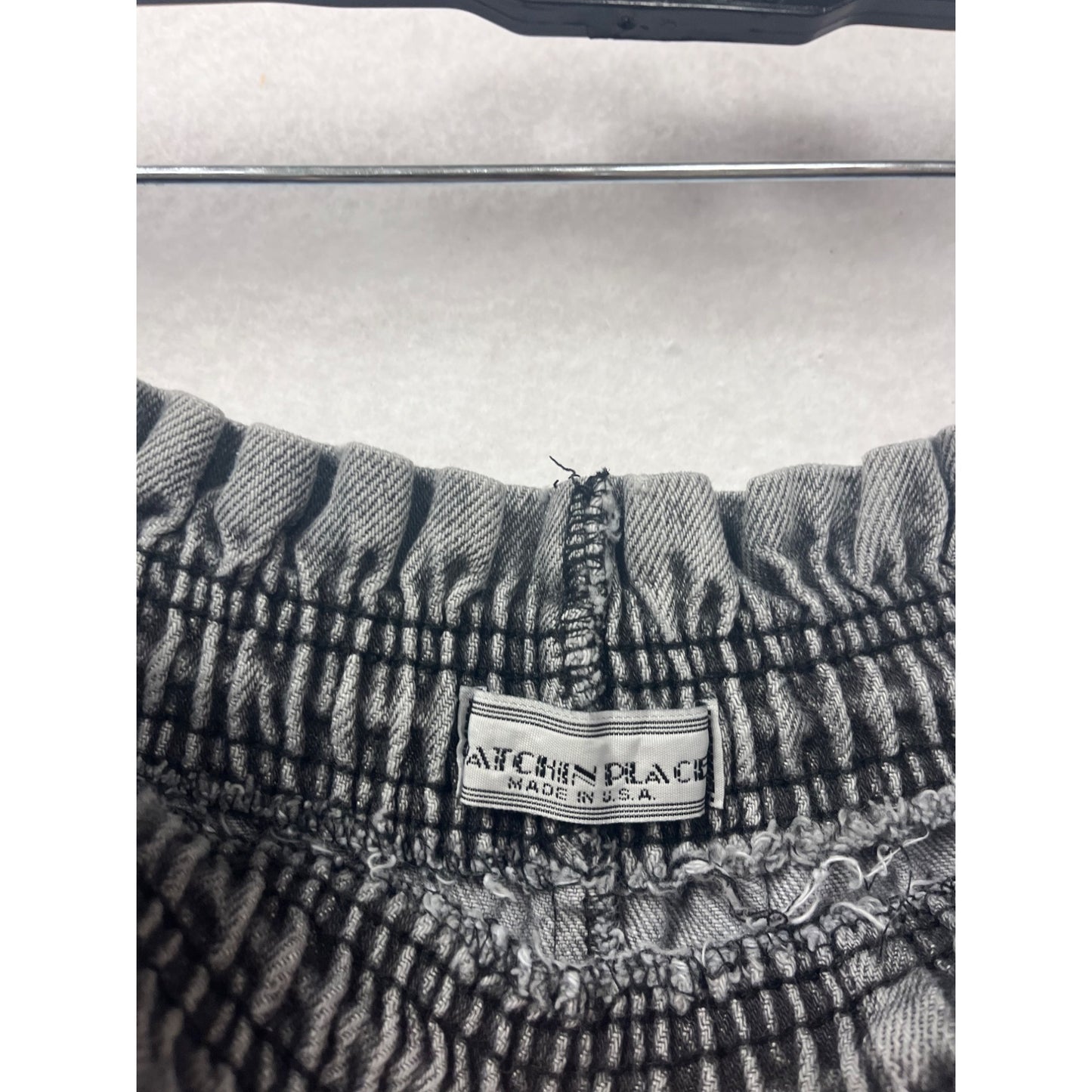 Vintage PatchN Place Gray Elastic Waist Pants #201A