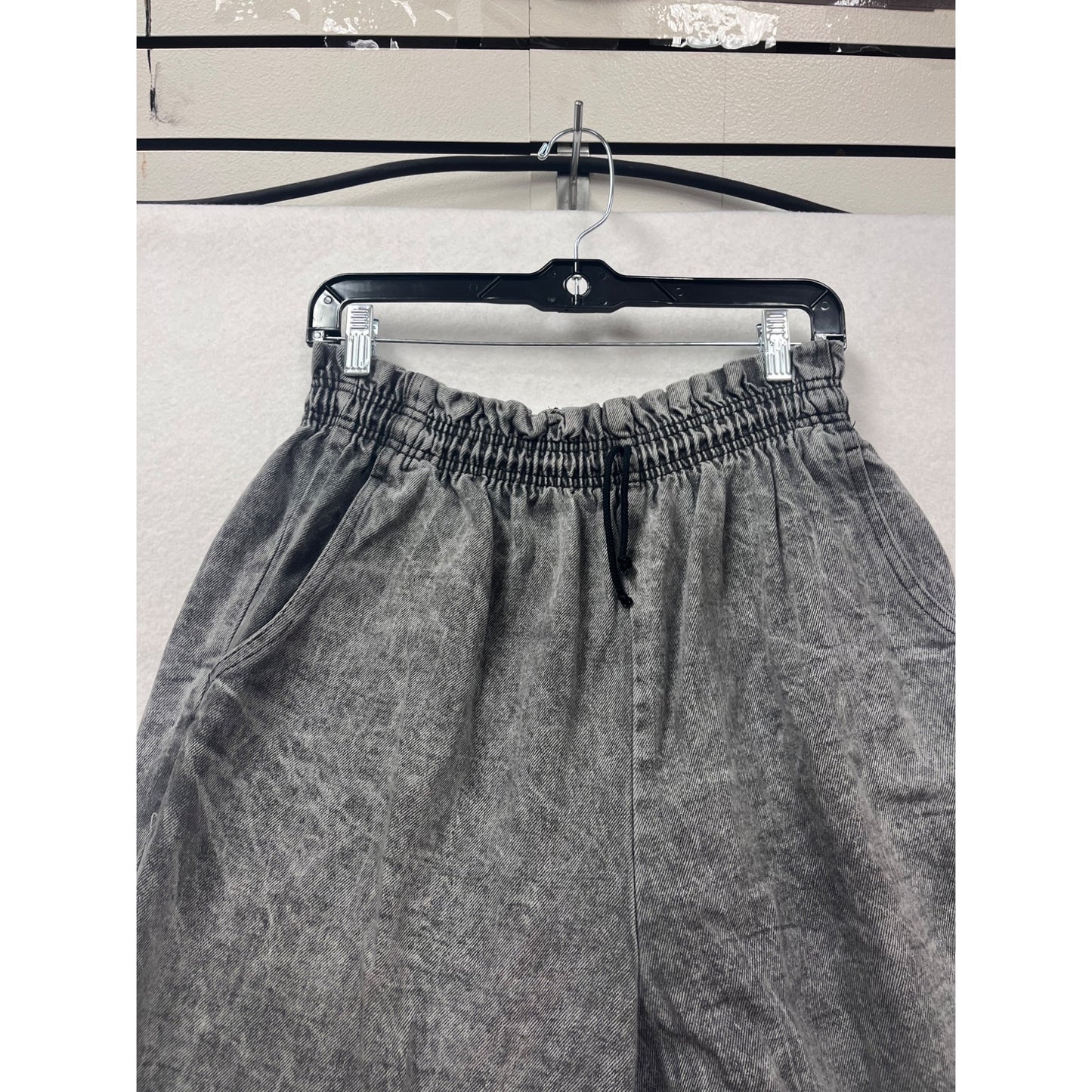 Vintage PatchN Place Gray Elastic Waist Pants #201A