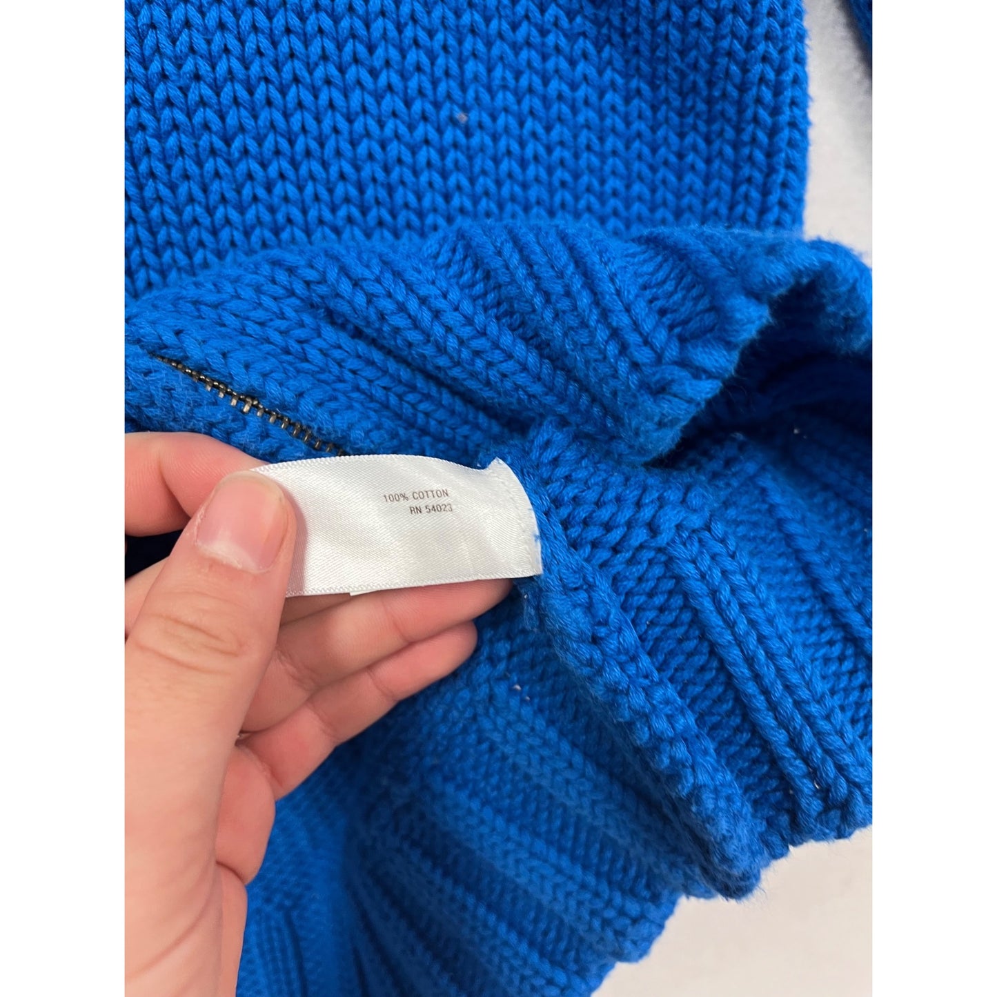 Old Navy Kids Blue Snowflake Full-Zip Sweater  Large 10-12 #102C