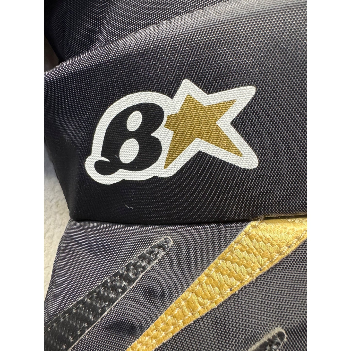 Hockey Chest Protector By 8X Strap System Black/Gold M Impact Foam Padding 110B