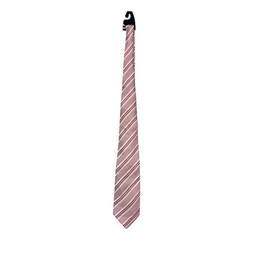 Mens Got Knot Red & White Striped 100% Silk #40A