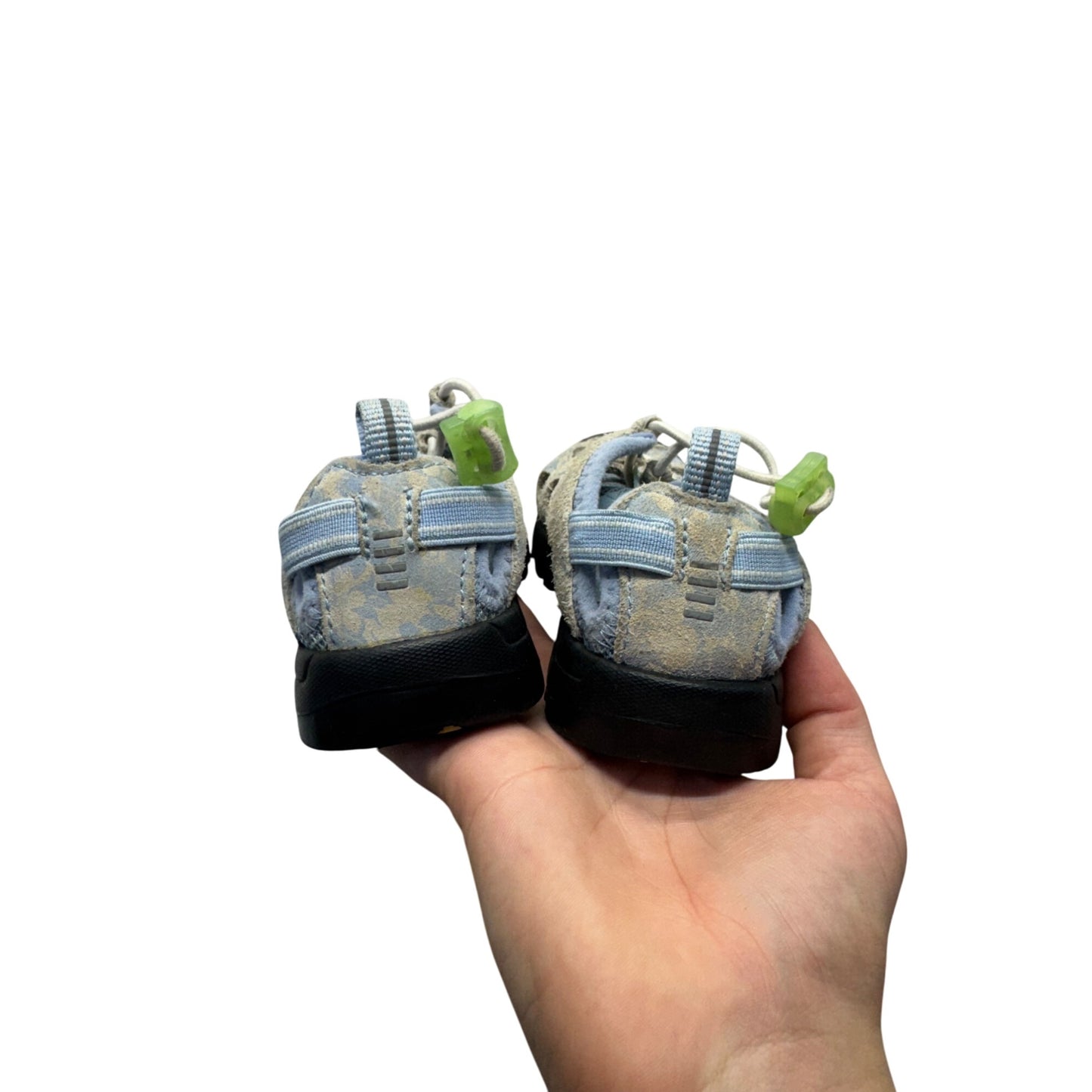 Lands End Blue Open-Toe Sandals With Mesh Panels & Rubber Soles Size 6 #9641