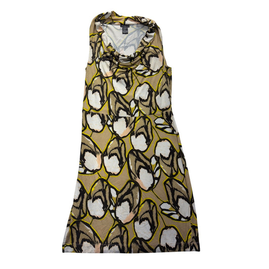 Ann Taylor Sleeveless Cowl Neck Floral Dress S #7704