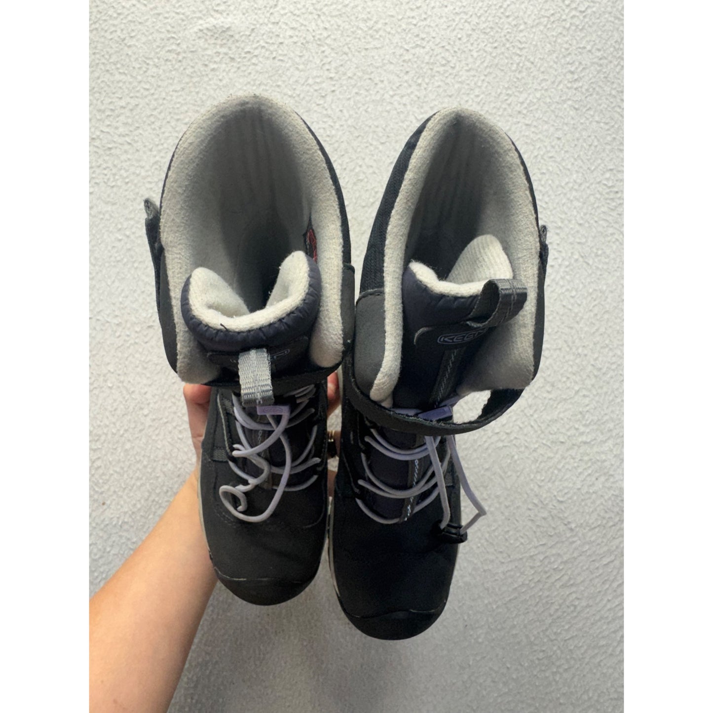 Keen Waterproof Insulated Winter Boots Black & Gray Size 7 #9823