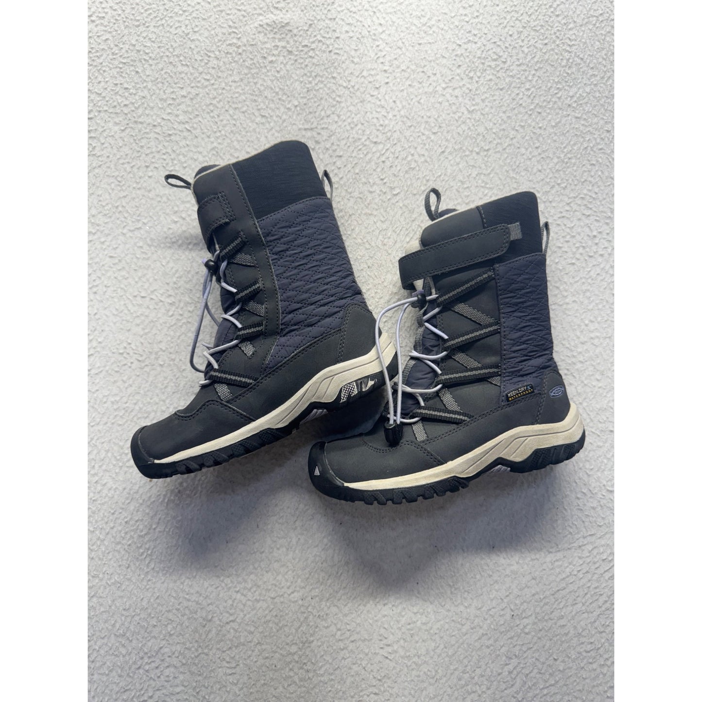 Keen Waterproof Insulated Winter Boots Black & Gray Size 7 #9823