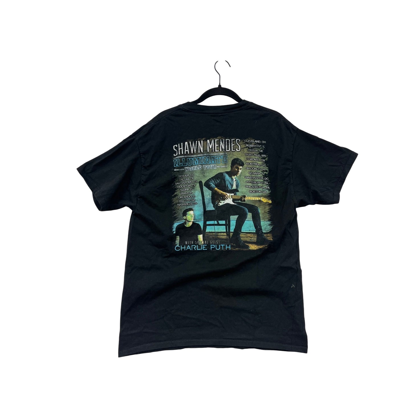 Shawn Mendes Illuminate World Tour T-Shirt L #8935