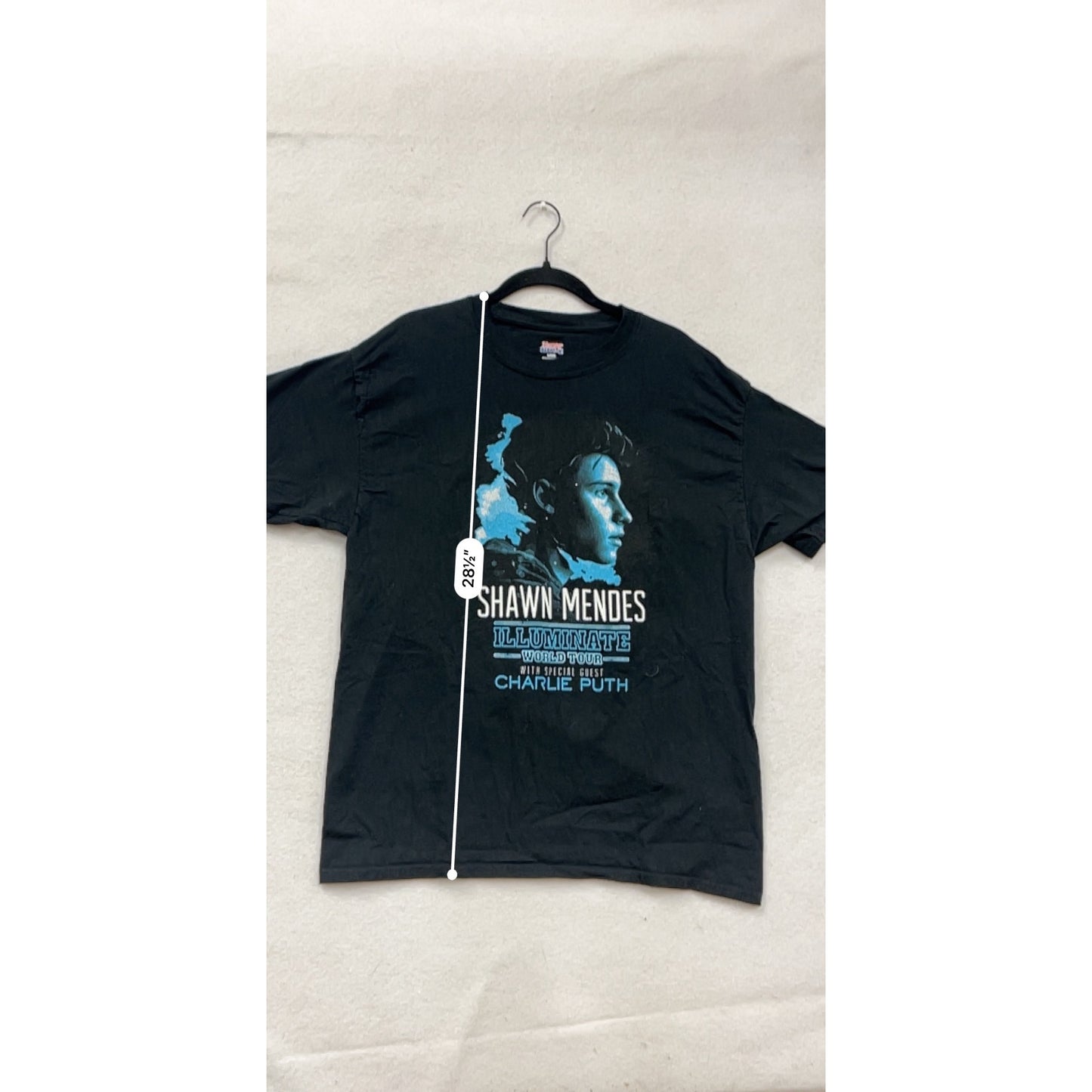 Shawn Mendes Illuminate World Tour T-Shirt L #8935