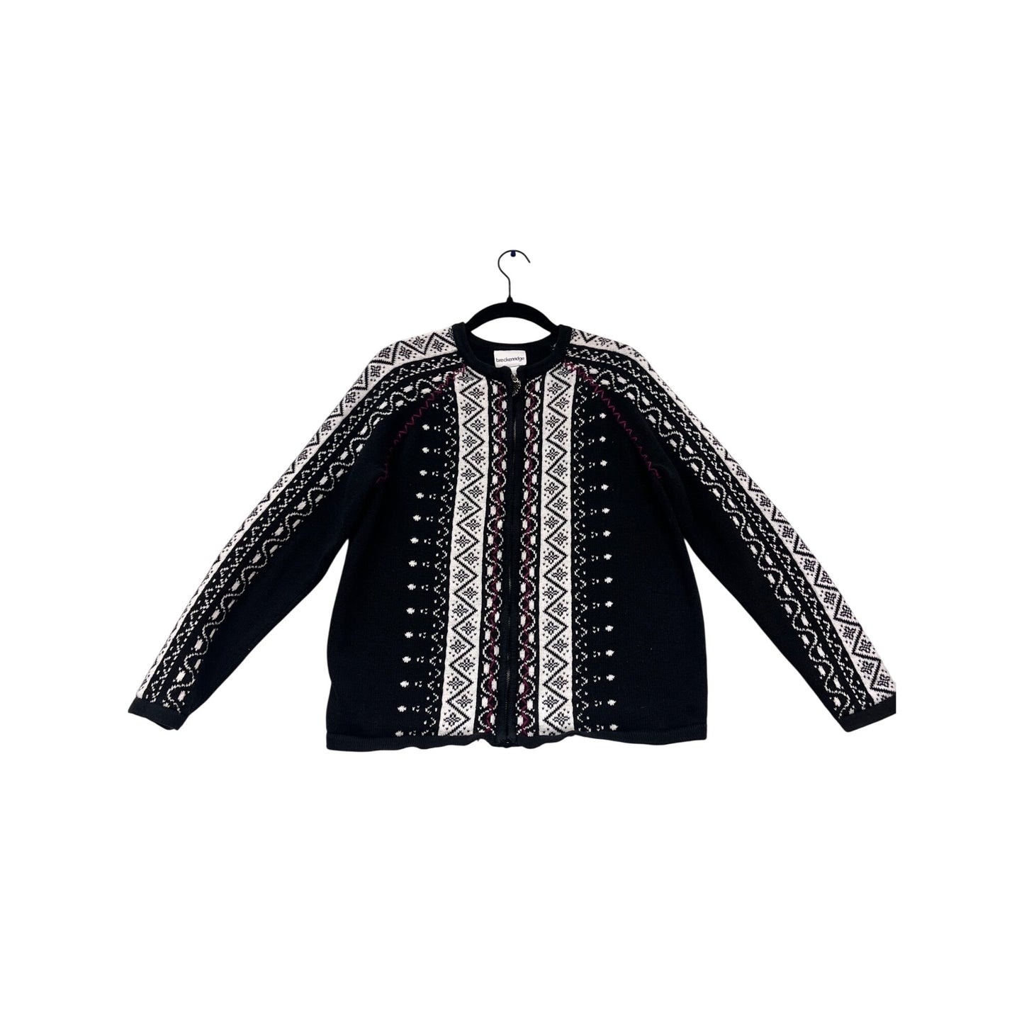 Breckenridge S Nordic Snowflake Cardigan Sweater #997A