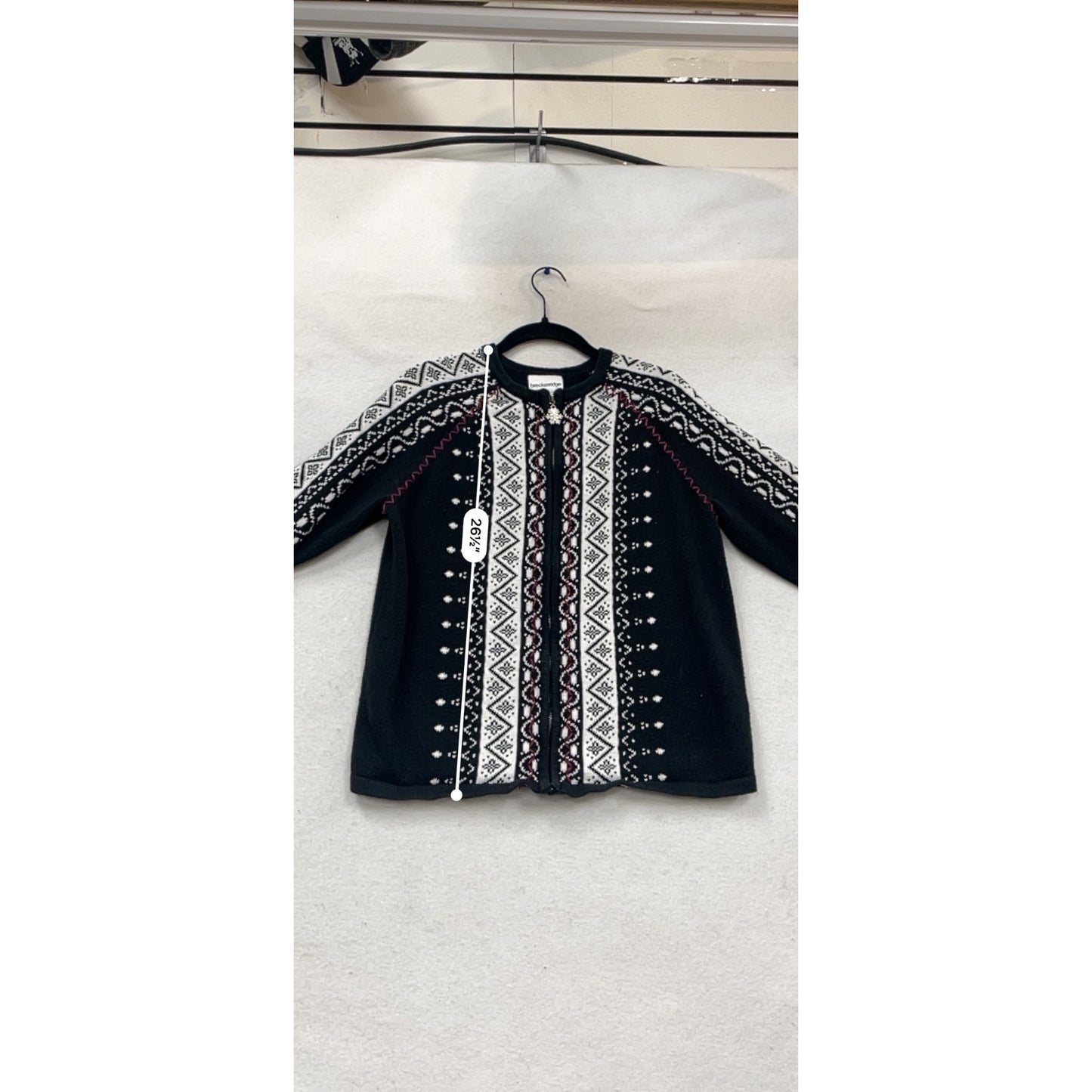 Breckenridge S Nordic Snowflake Cardigan Sweater #997A