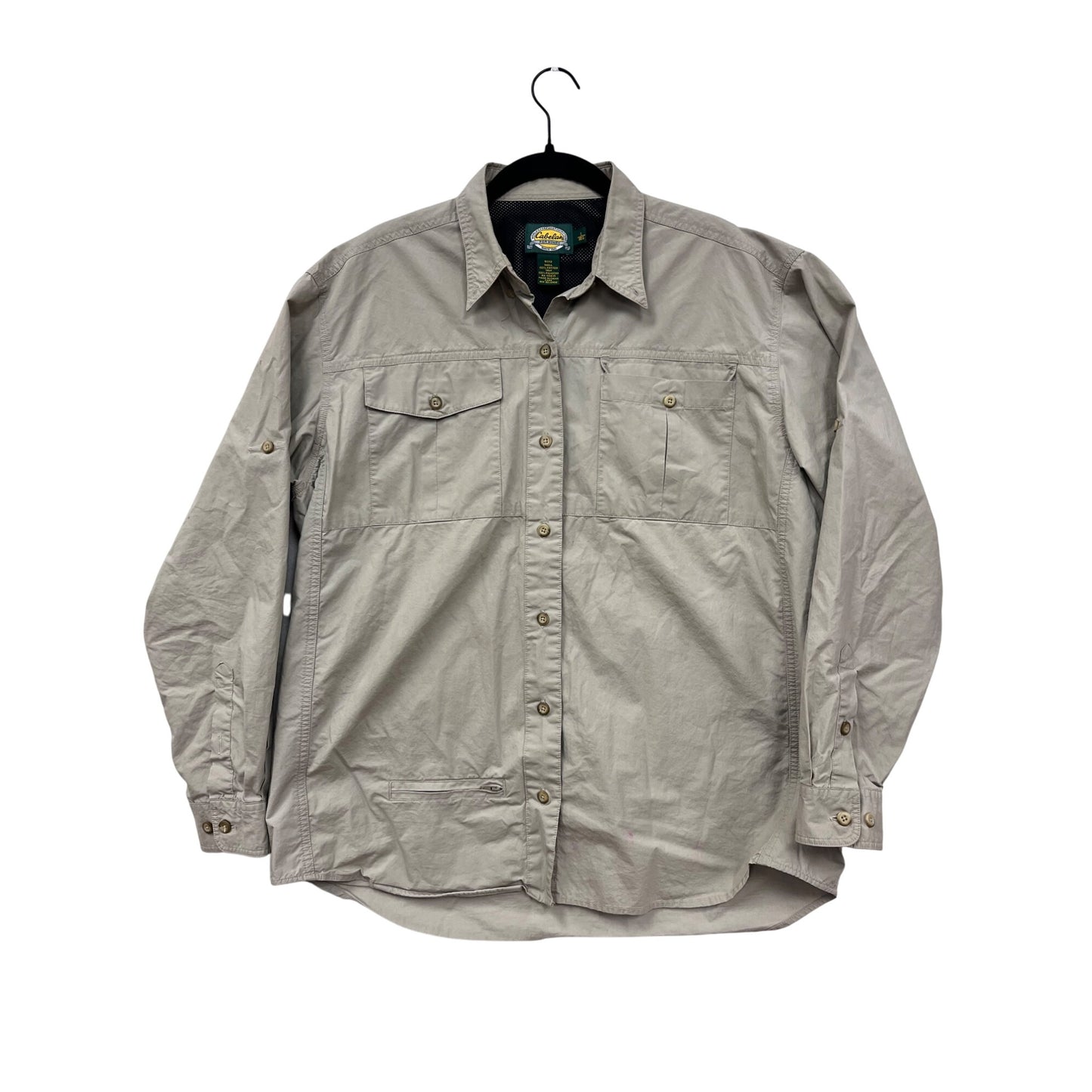 Cabelas Long-Sleeve Button-Up Shirt L #8754