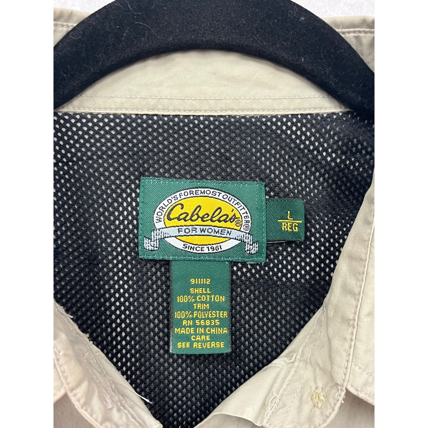 Cabelas Long-Sleeve Button-Up Shirt L #8754