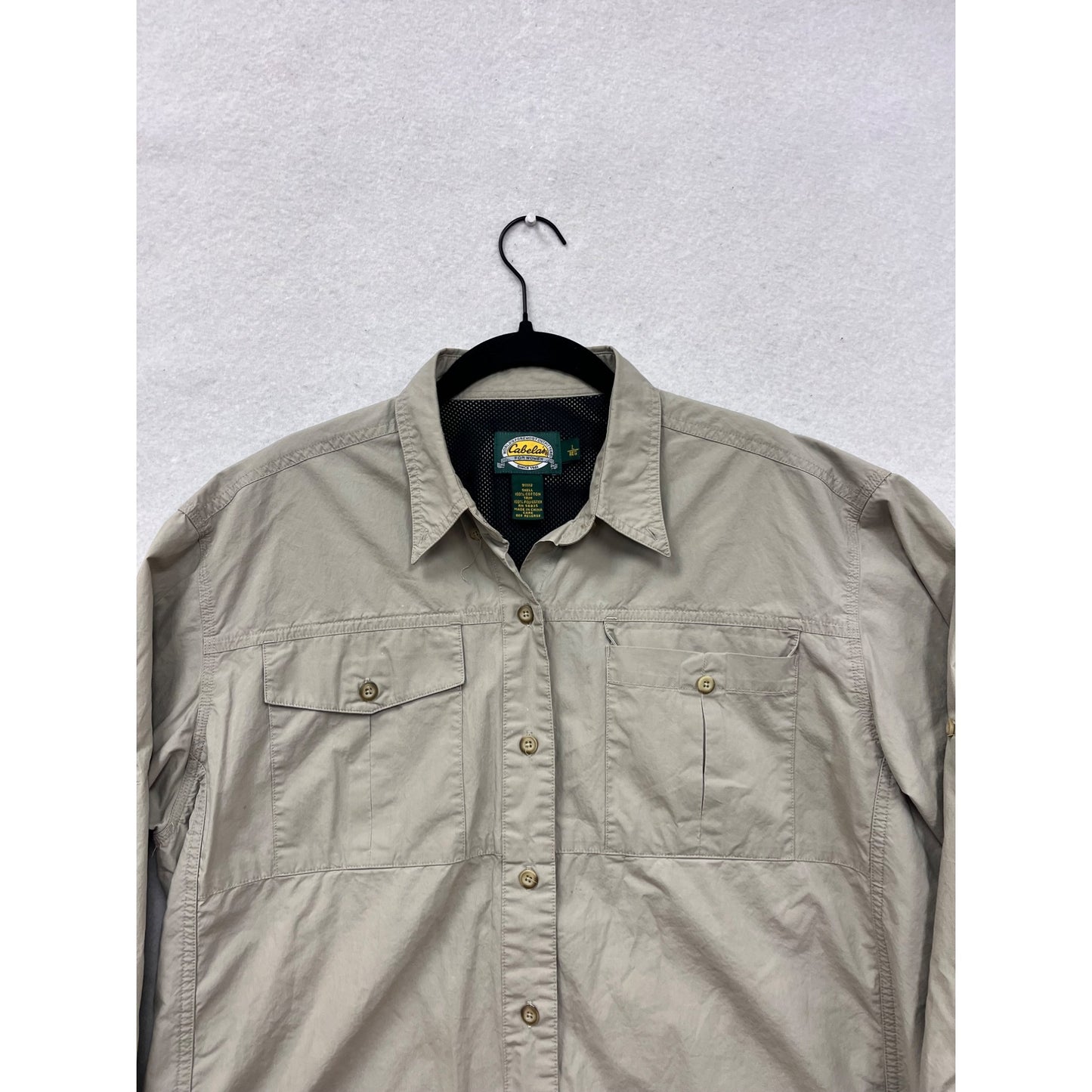 Cabelas Long-Sleeve Button-Up Shirt L #8754