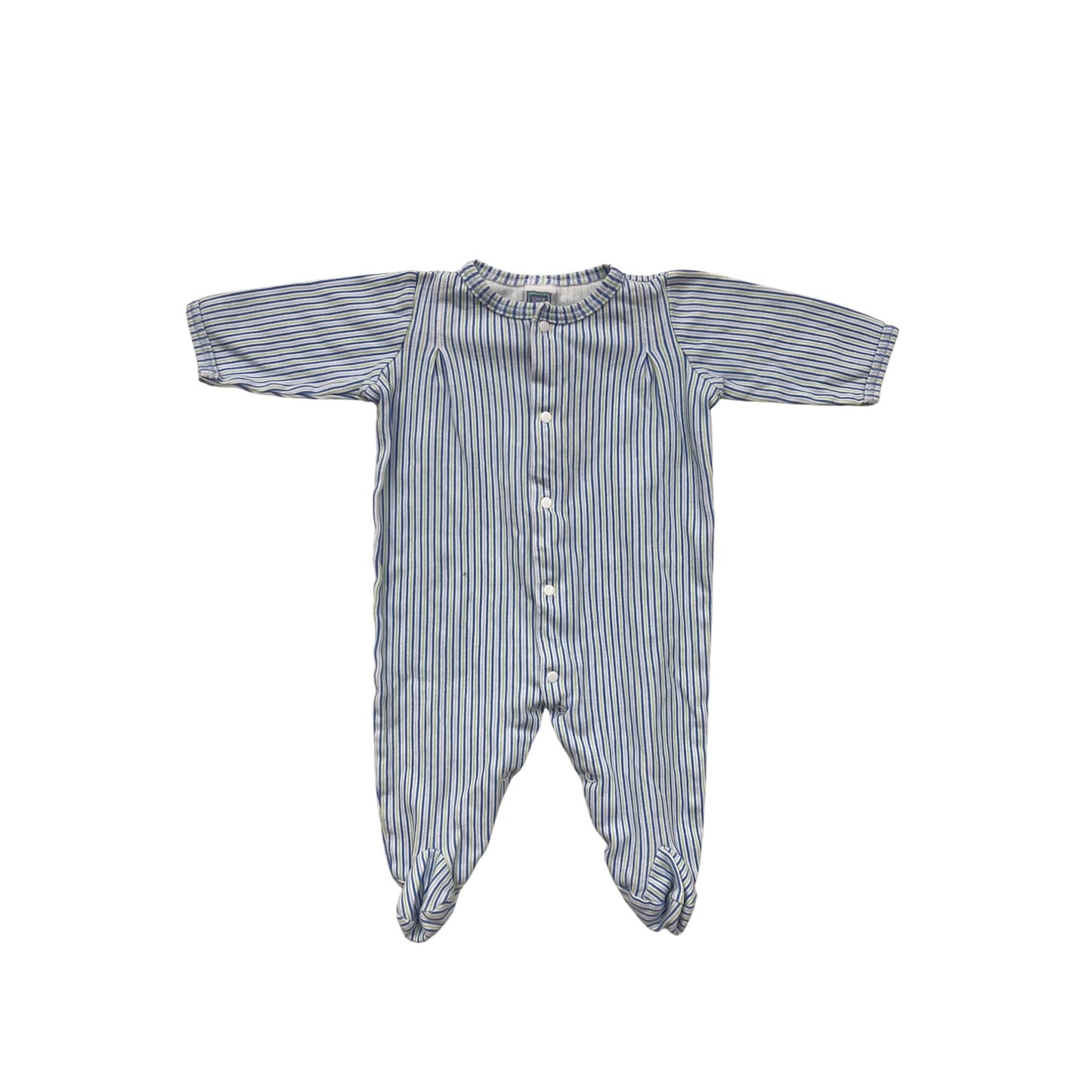Little Me Baby Striped Footed Bodysuit 6M #6561
