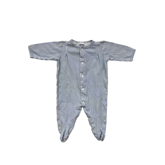 Little Me Baby Striped Footed Bodysuit 6M #6561