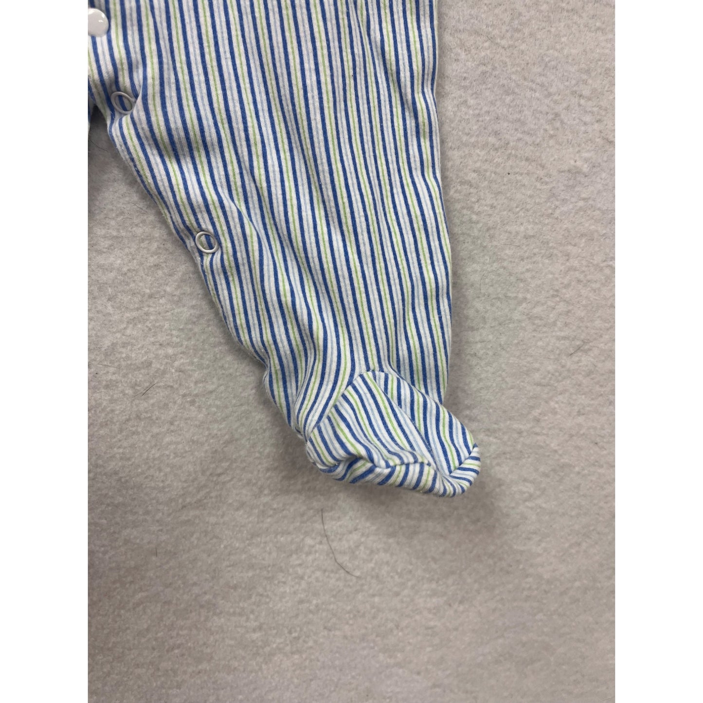 Little Me Baby Striped Footed Bodysuit 6M #6561