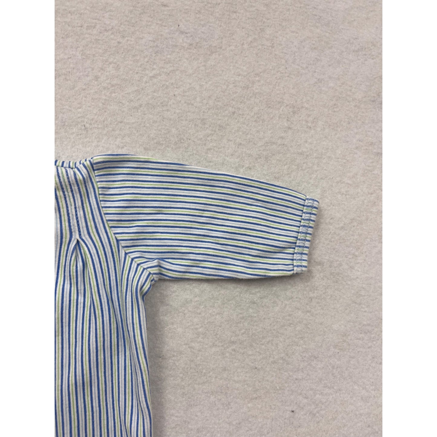 Little Me Baby Striped Footed Bodysuit 6M #6561