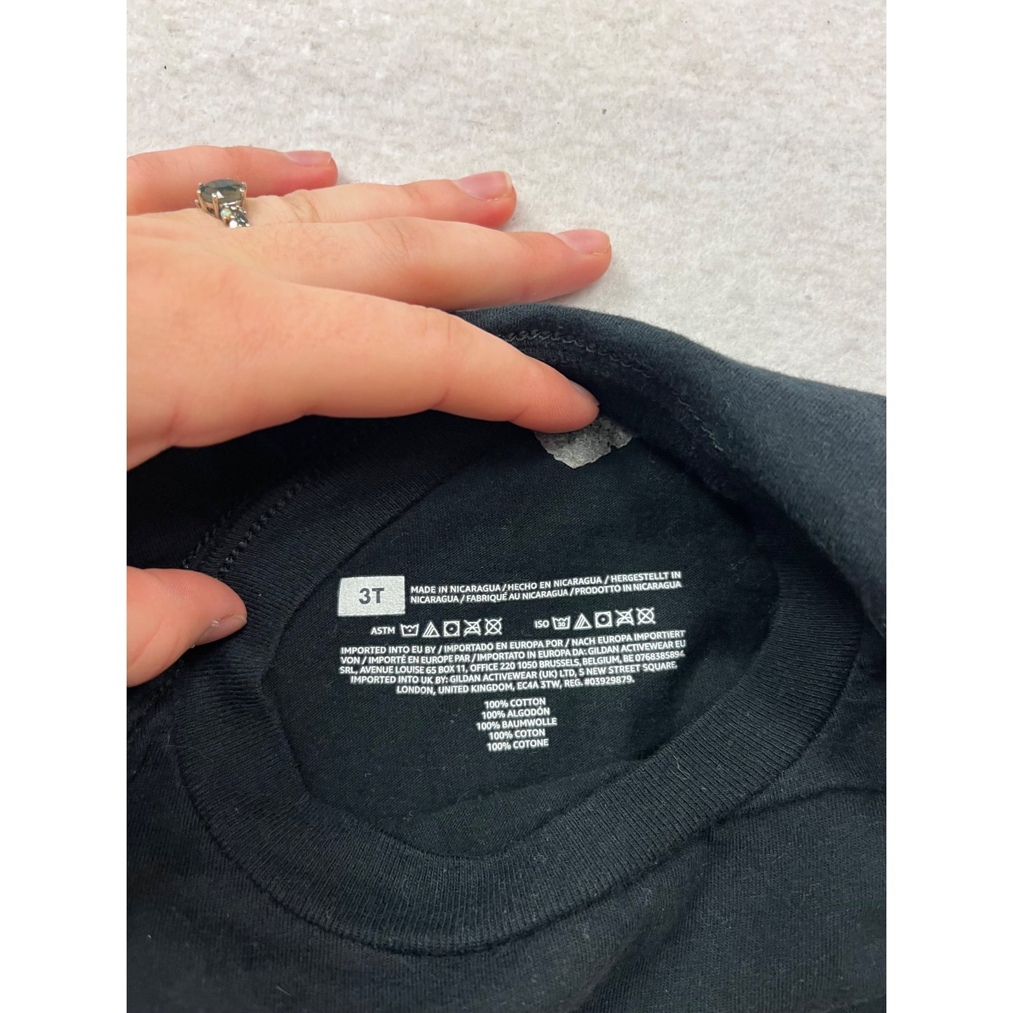 Toddler Black T-Shirt "Get A Load Of This Im The Ring Bearer" 3T #151C