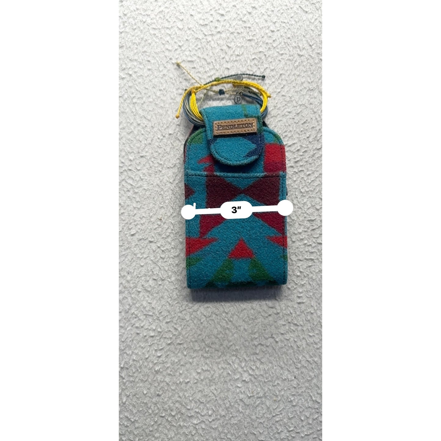 Pendleton Wool Belt Pouch Case With Drawstring Closure & Native Navajo #9890