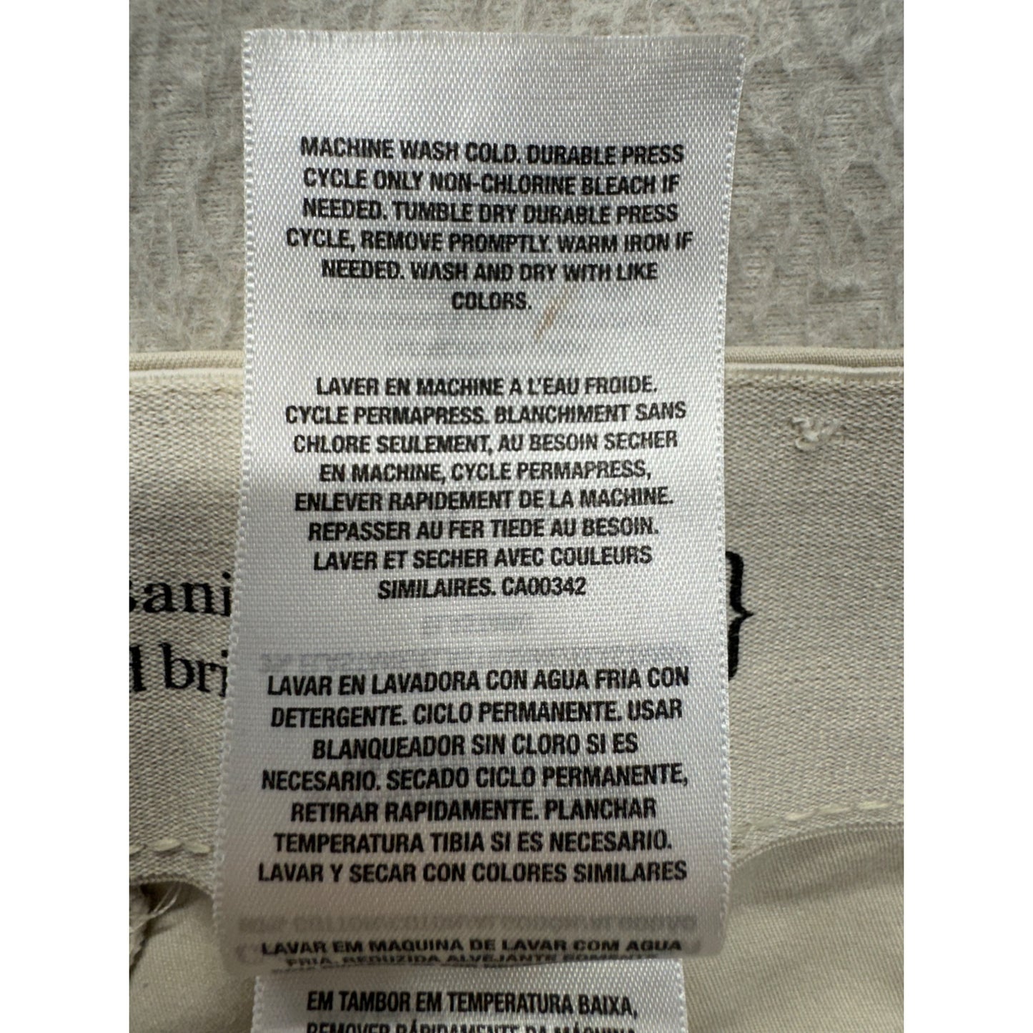 Dockers Beige Wide-Leg Cotton Blend Pants Size 14M #168B