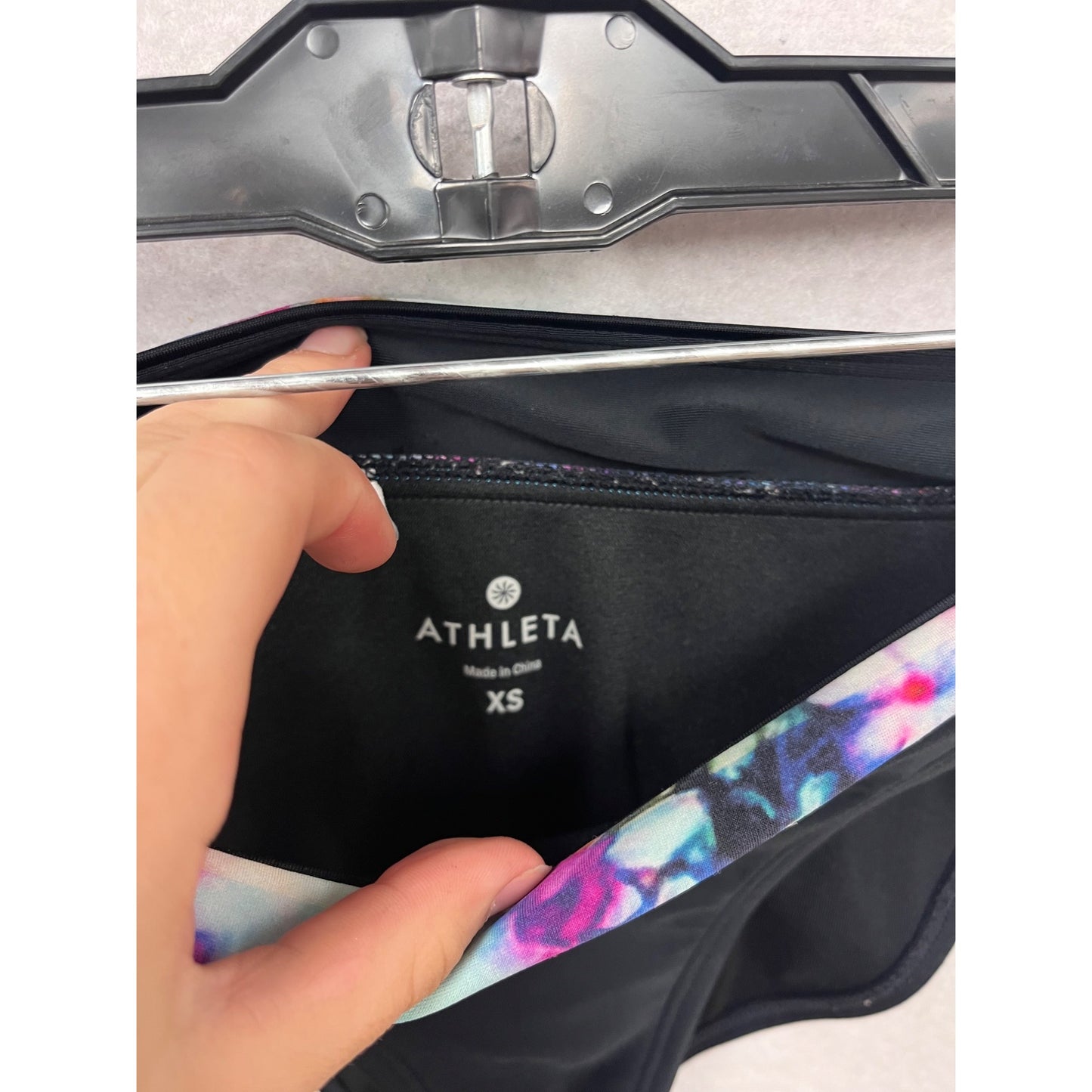 Athleta XS Bikini Set Floral Print Racerback Top & Bottom #465A