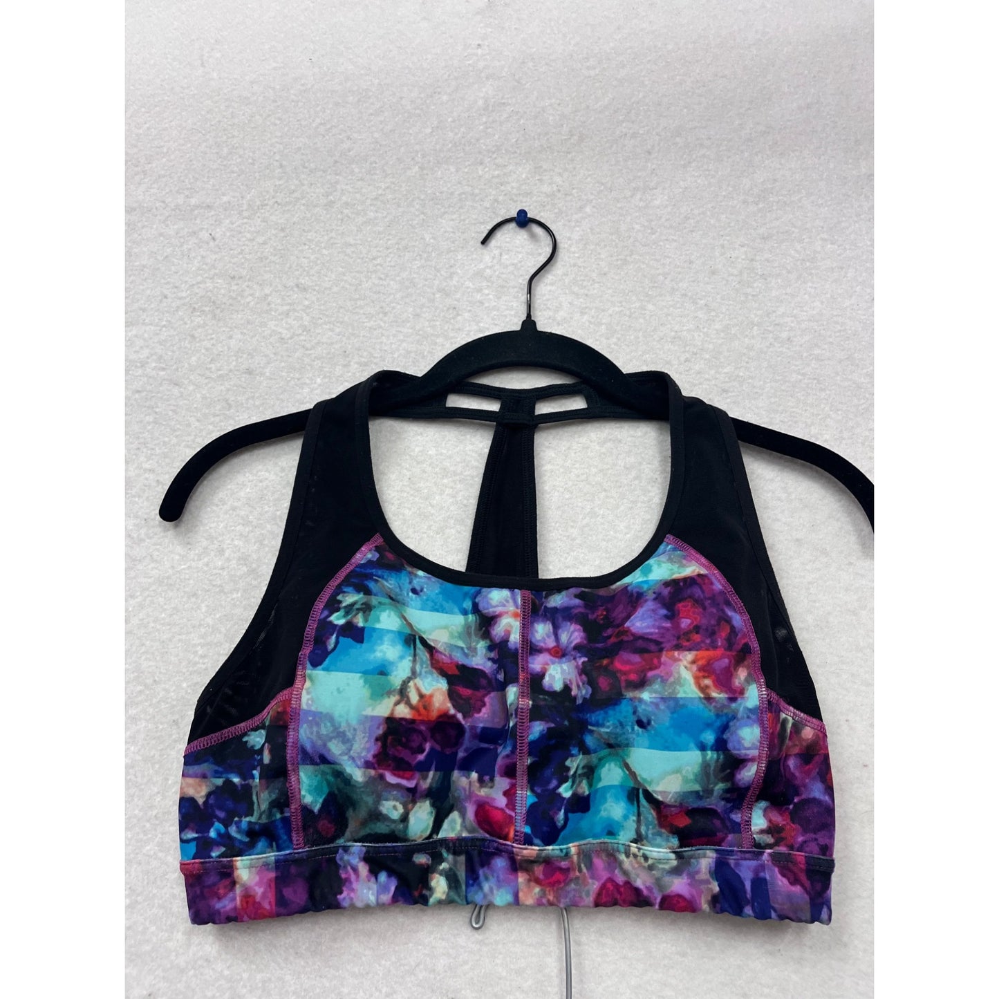 Athleta XS Bikini Set Floral Print Racerback Top & Bottom #465A