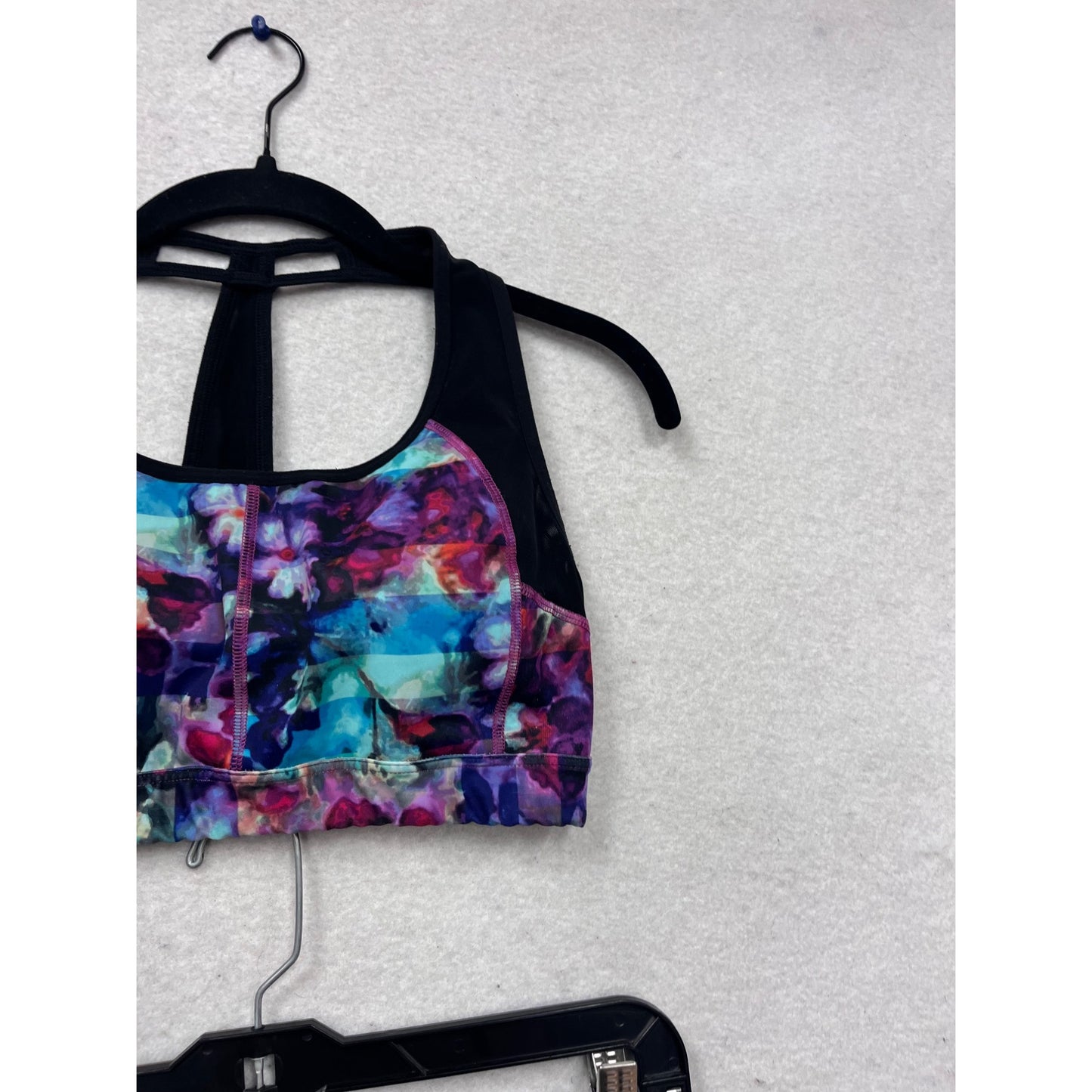 Athleta XS Bikini Set Floral Print Racerback Top & Bottom #465A