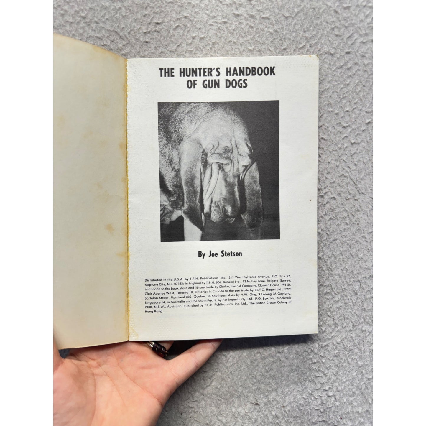 The Hunters Handbook Of Gun Dogs By Joe Stetson 429B
