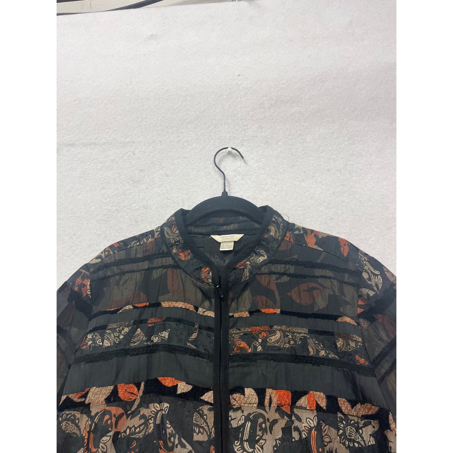 Christopher & Banks Floral Pattern Jacket L #363A