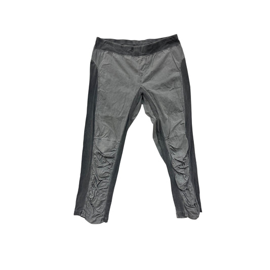 Wearables Mens Gray Cotton Spandex Ruched Panel Pants Size L #8795