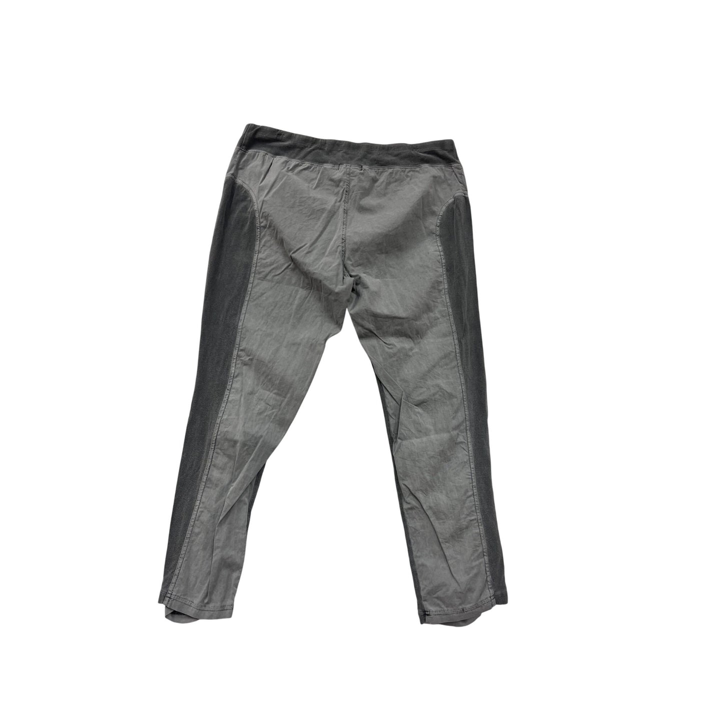 Wearables Mens Gray Cotton Spandex Ruched Panel Pants Size L #8795