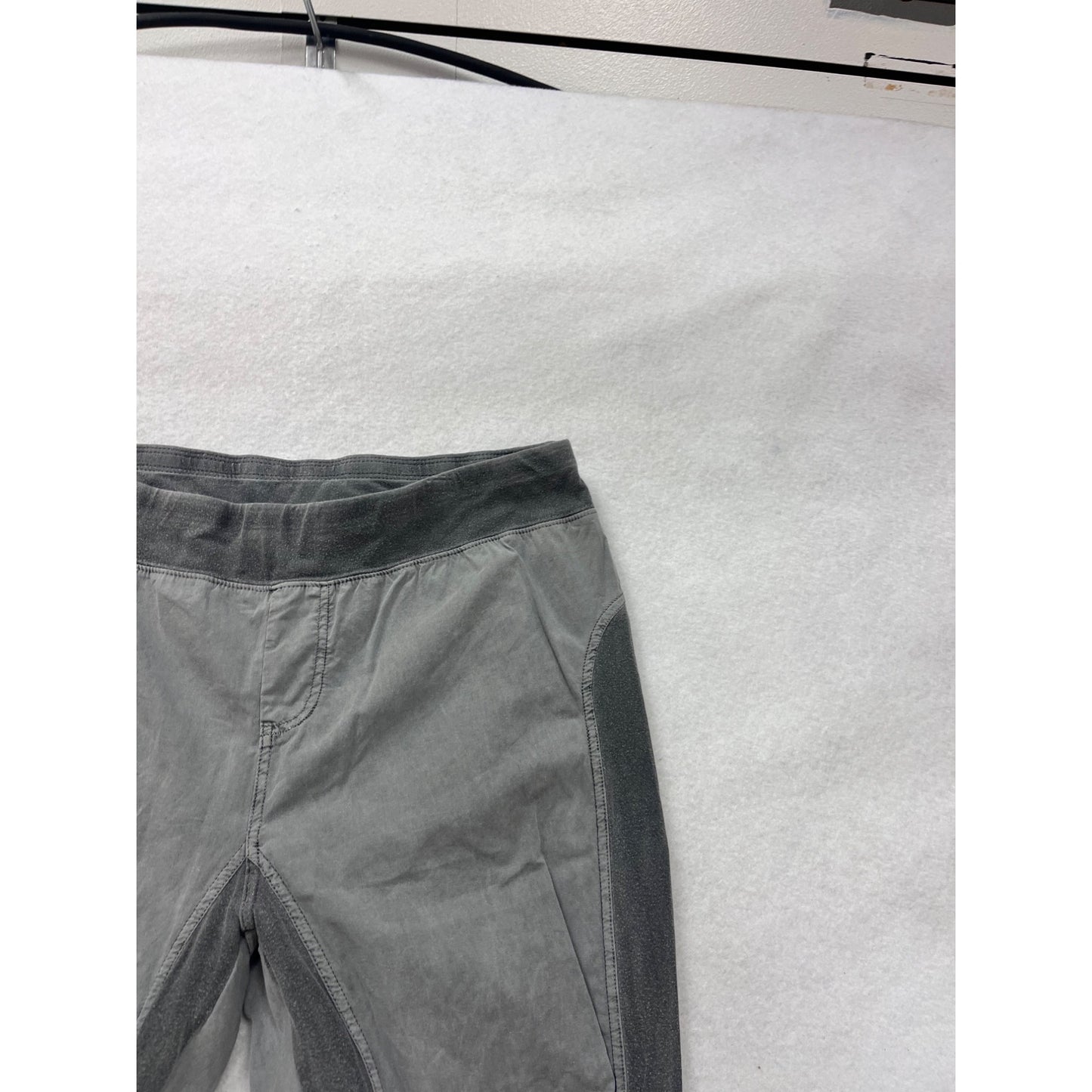 Wearables Mens Gray Cotton Spandex Ruched Panel Pants Size L #8795