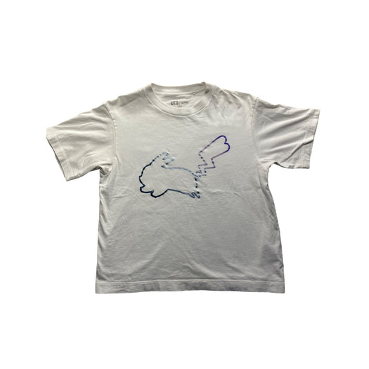 Pokémon X Uniqlo UT Womens XS White Pikachu Graphic Tee #5998