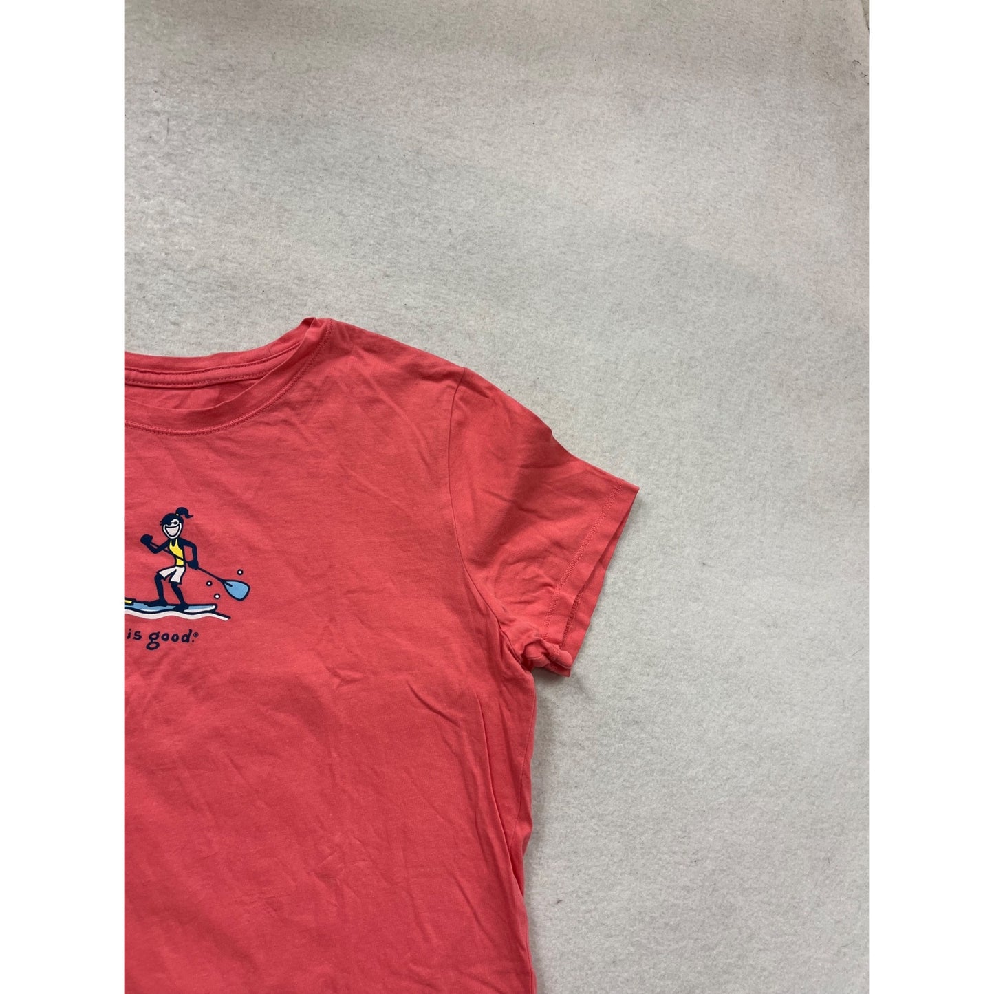 Life Is Good Red Graphic Tee Medium #156C